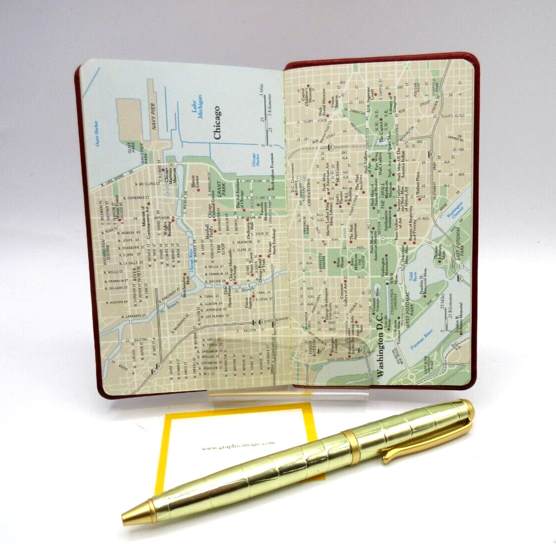 Address Book Pocket Size Leather 3×5″ Soft Cover Graphic Image List$40 Red Clay