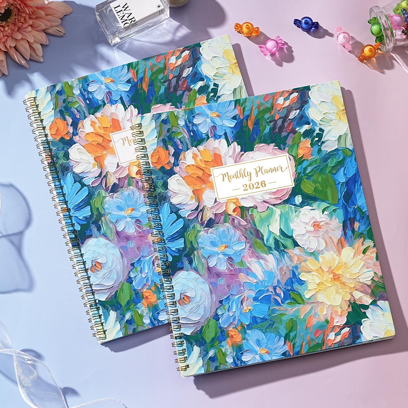 2026 Monthly Planner Twin-Wire Binding Calendar Planner, 11×9 Inch