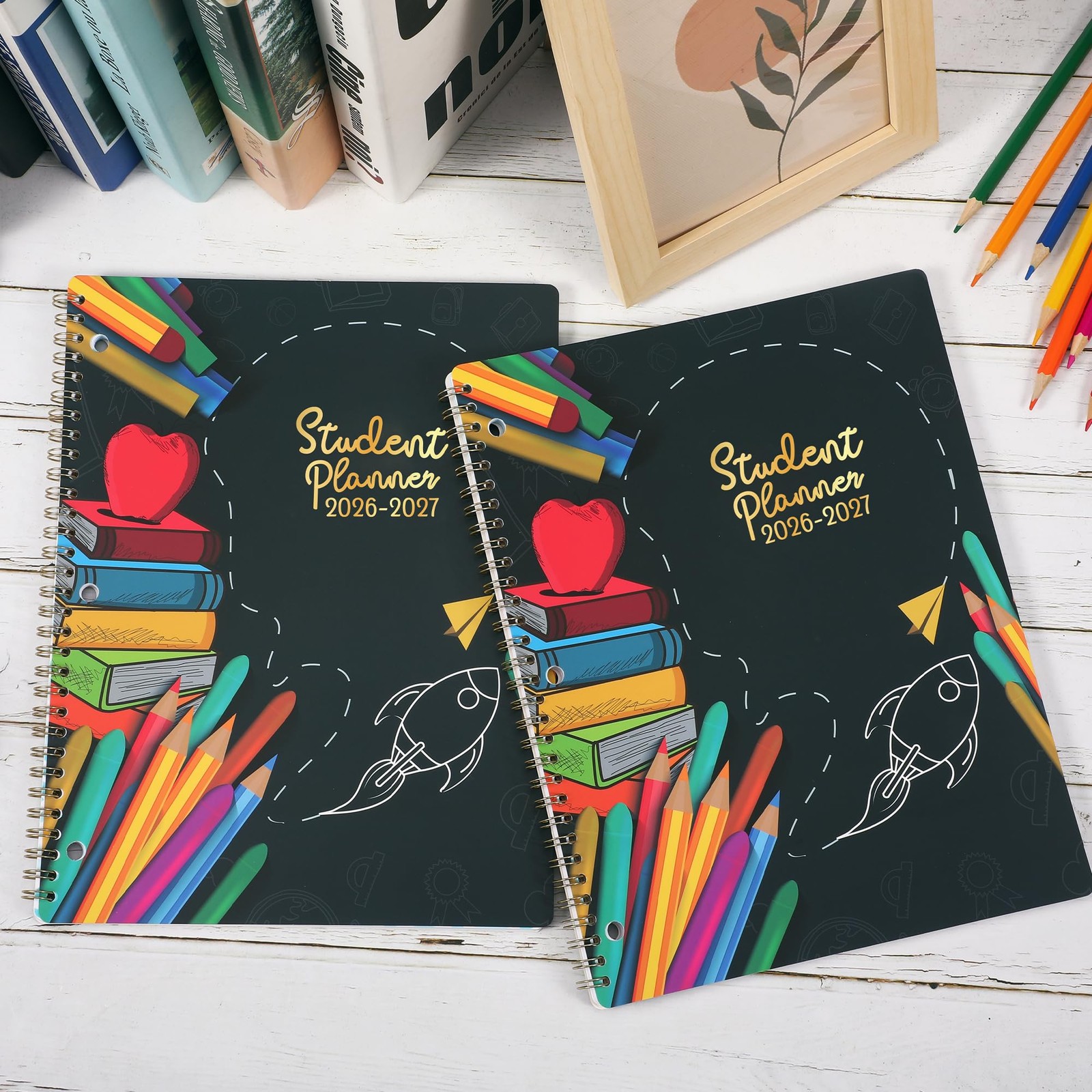 Student Planner 2026-2027 – 9″ x 11″, Black