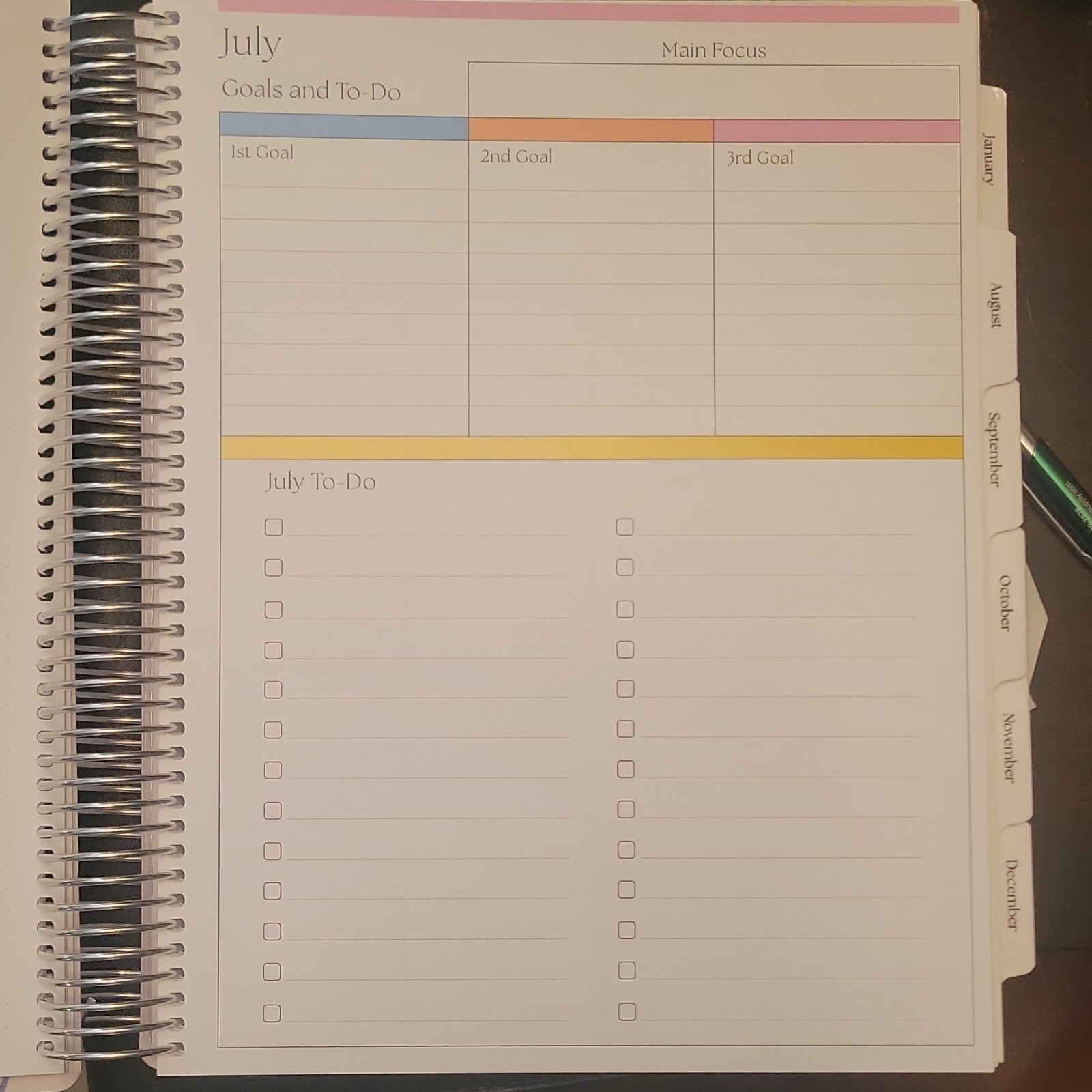 Colibri Paper Co 2026-2027 Calendar Weekly/Monthly Planner – The Works 8.5×11″