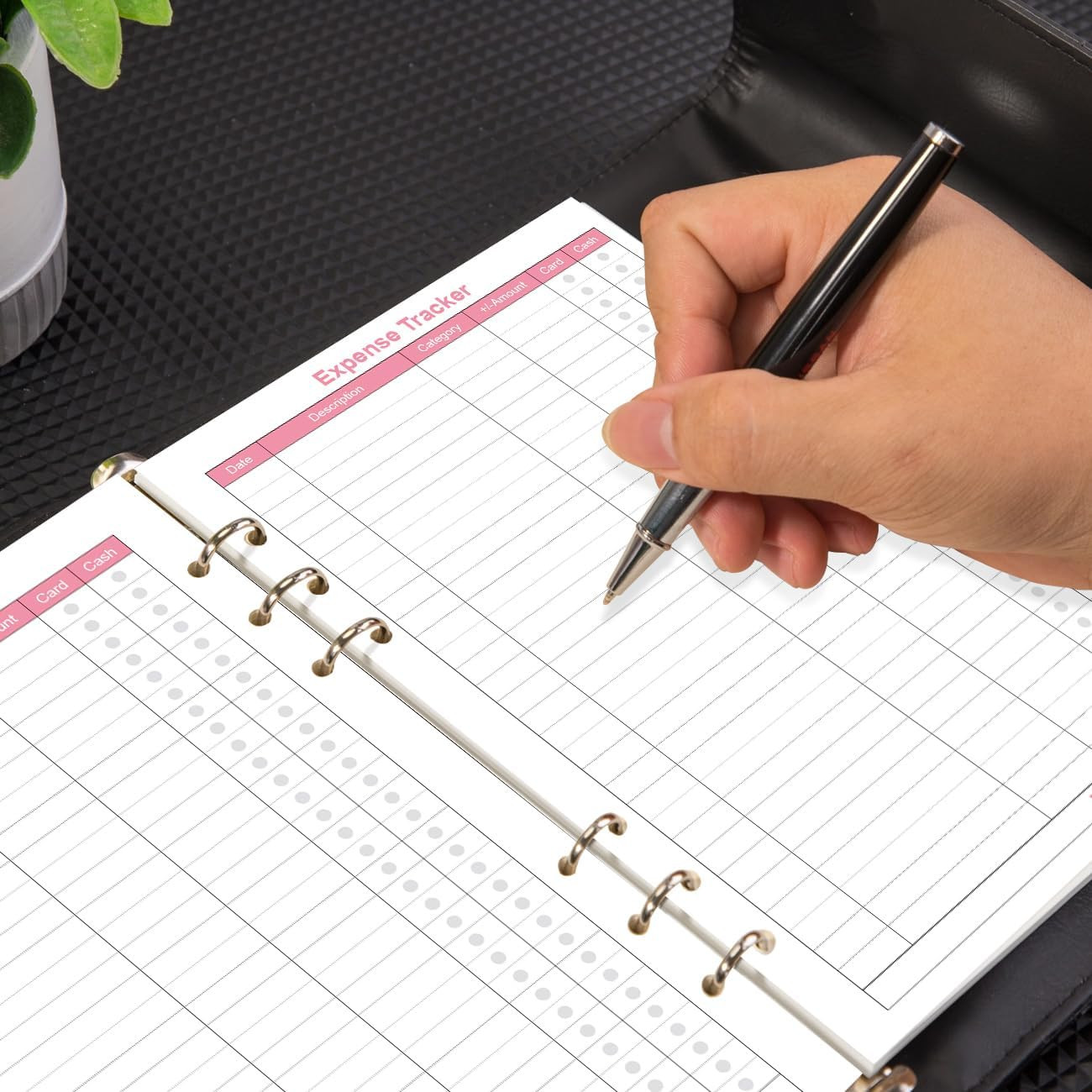 Budget Planner Refills for A5 Binder – 6 Hole Expense Tracker Paper, 50 Sheets/1