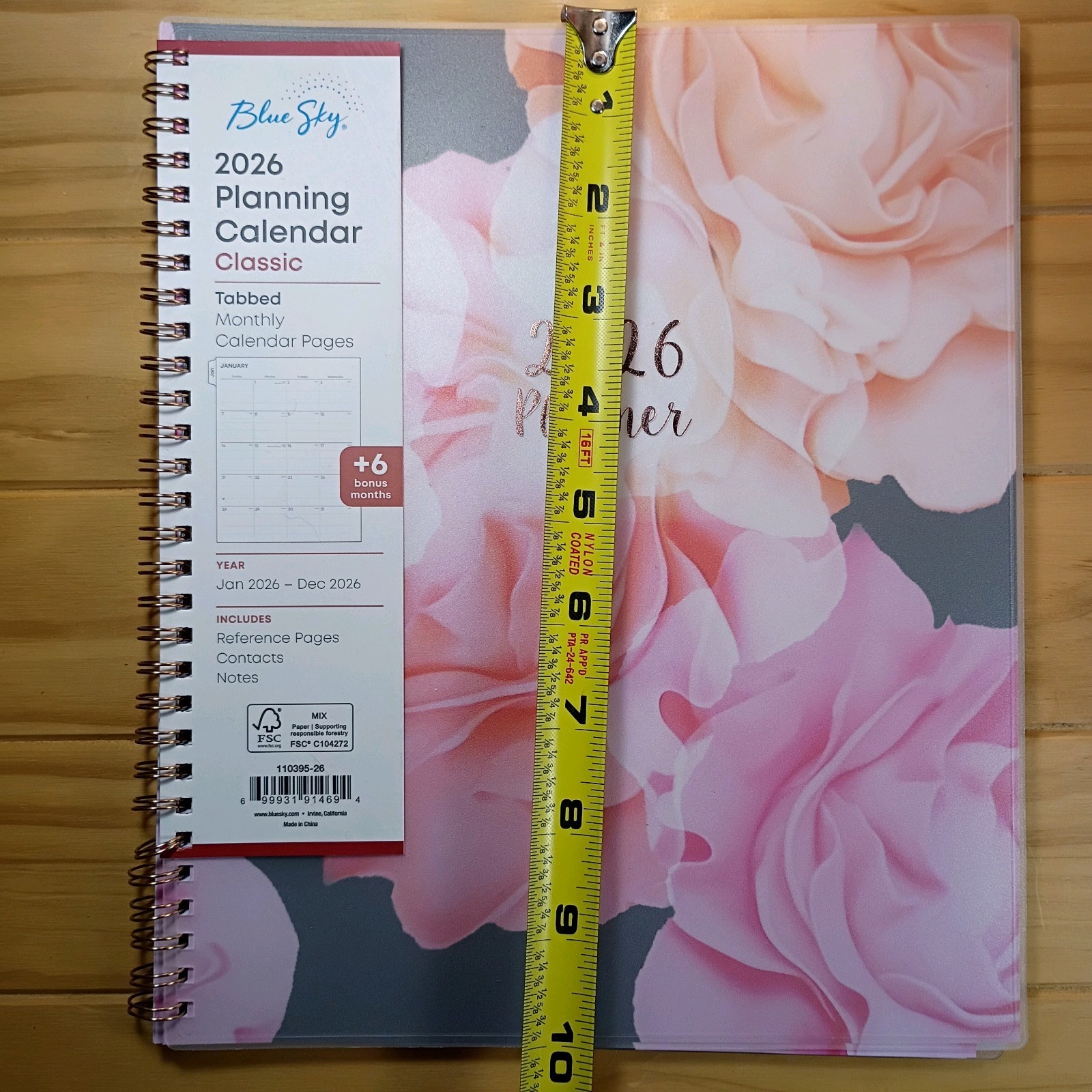 2026 Blue Sky Monthly Planner, 8″ x 10″, Joselyn, January To December New.