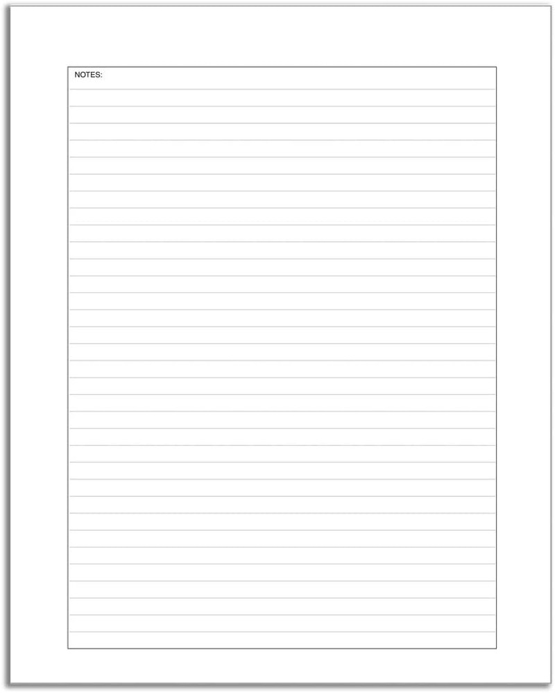 Professional Record Book – 312 Pages Hardbound College Ruled Notebook 8″x10