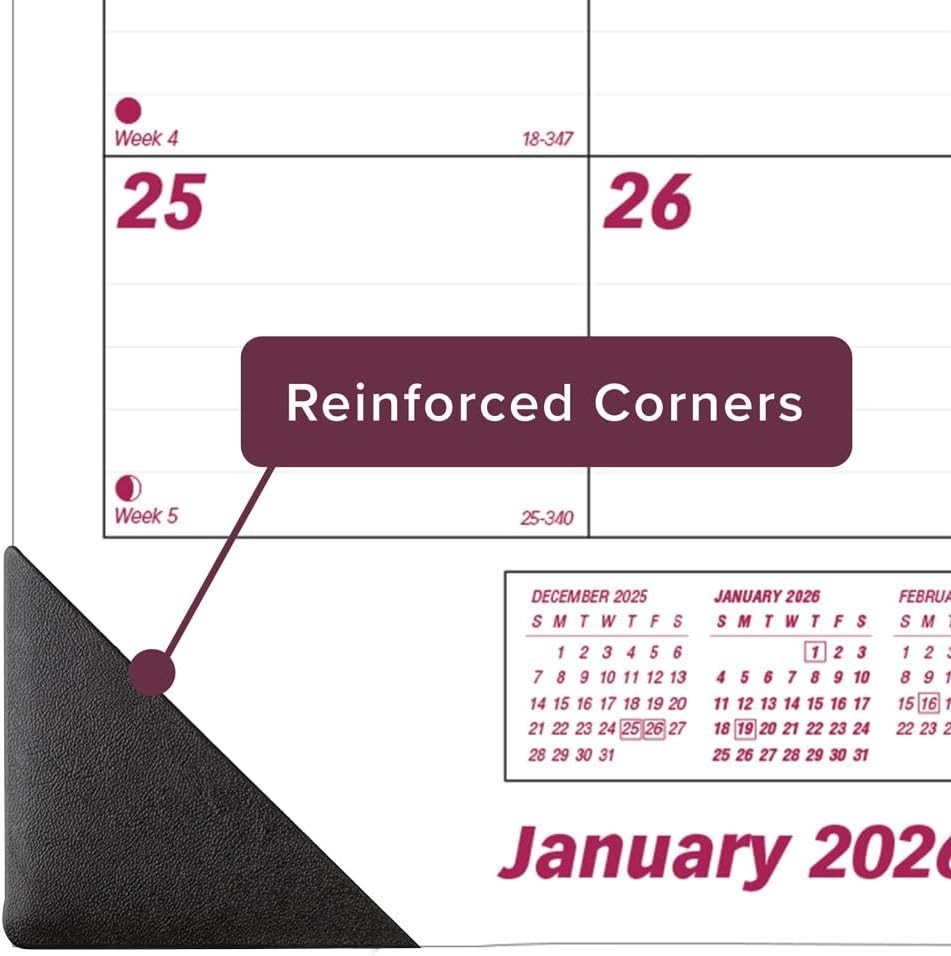 2024 Calendar Home Office Monthly Desk Pad Calendar 17″x22″ Brownline C1731-24