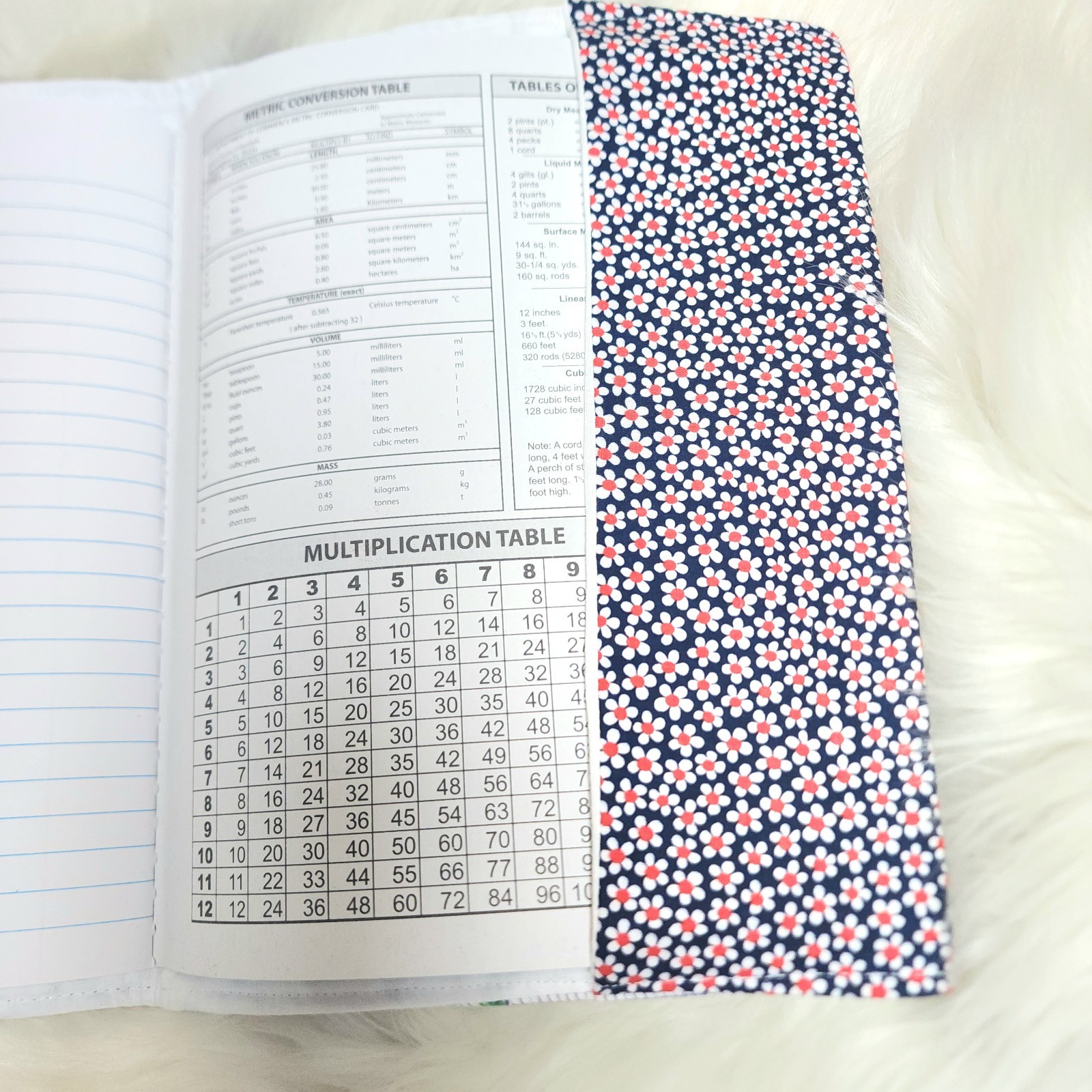 Handmade Quilted Notebook Cover With Pen Pocket Composition Notebook Included