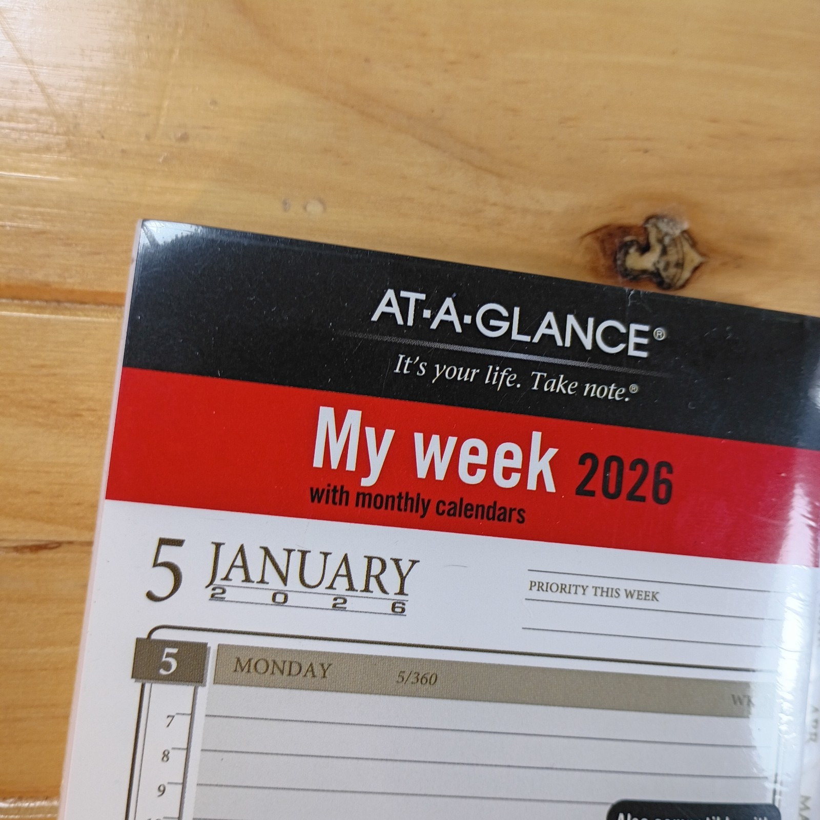 2X AT-A-GLANCE My Week 2026 Zise 3 With Monthly Calendars Item #471-285Y