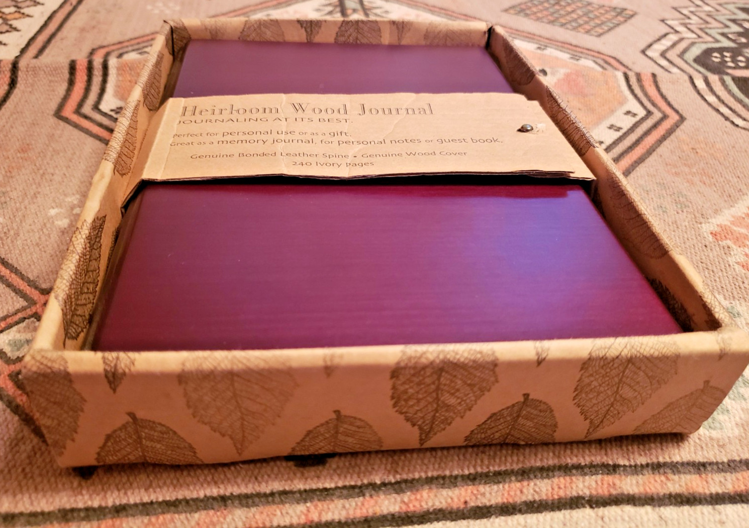 Penman Heirloom Wood Journal Cherry 240 Pages, never used, small wood scratch