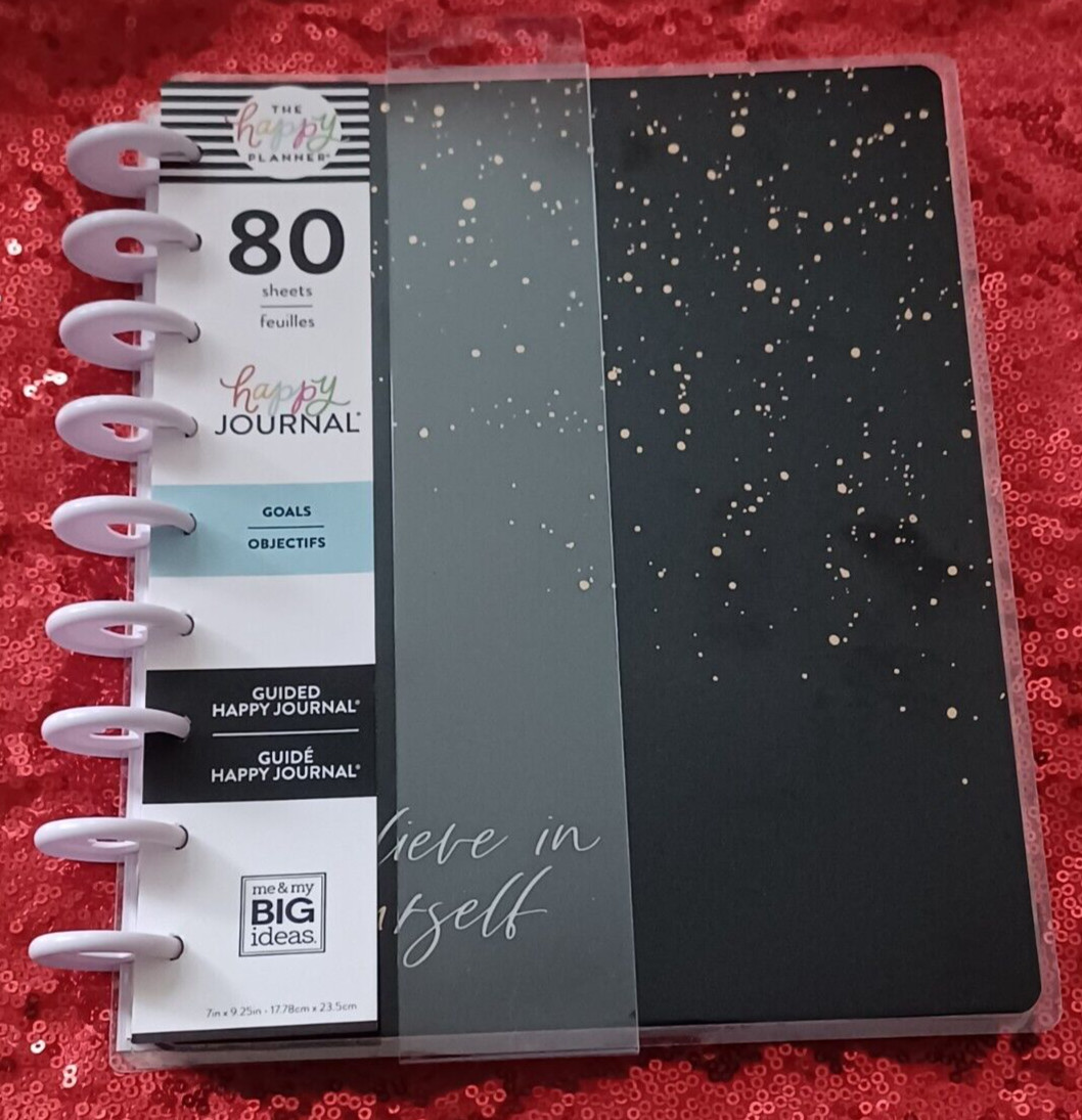 🌺 The Happy Planner Goals Guided Journal New Believe In Yourself Calendar 26-27