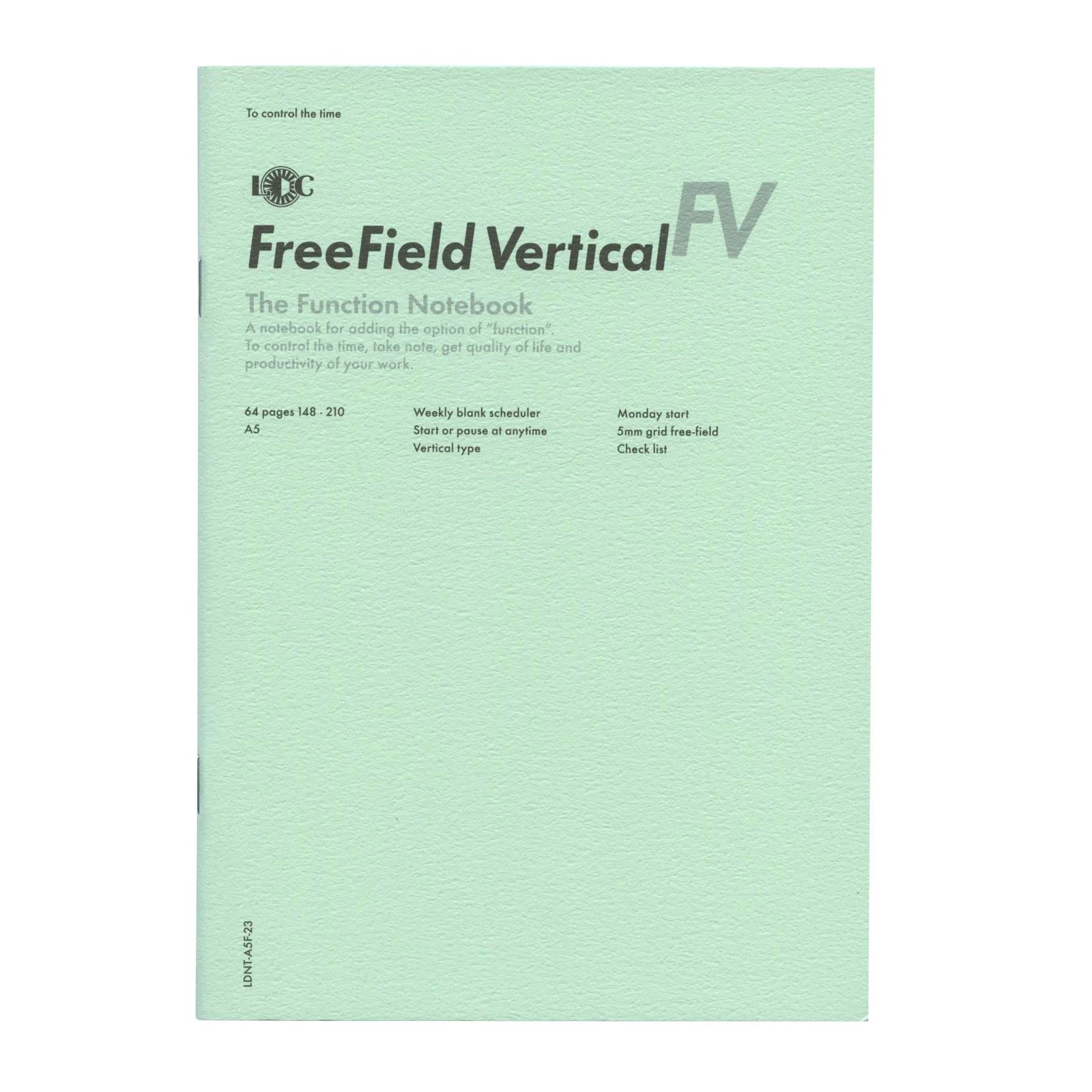 A5 Function Notebook FREEFIELD VERTICAL LDN Luddite