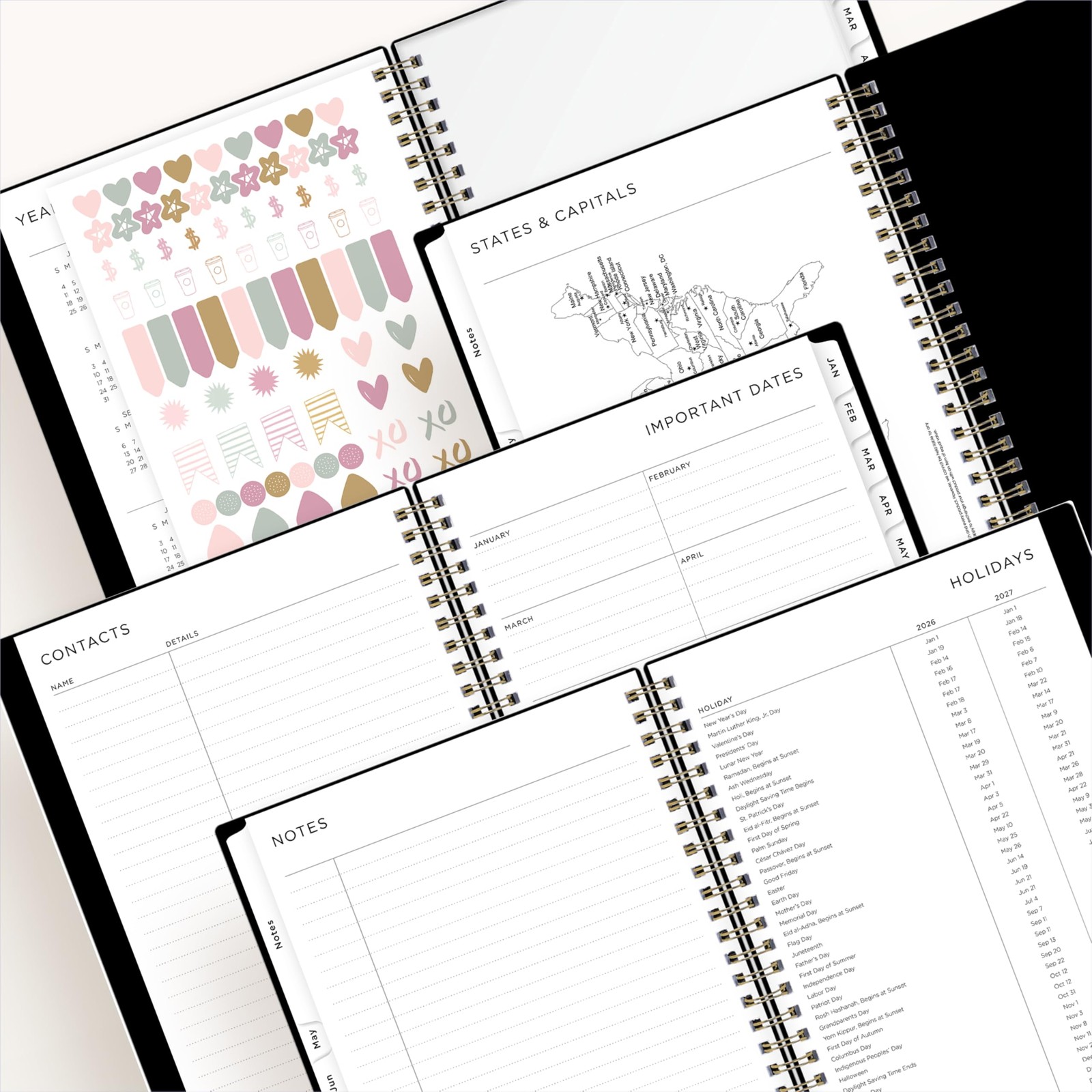 Ashley G 2026 Weekly and Monthly Planner Calendar, January 2026 – December 20…