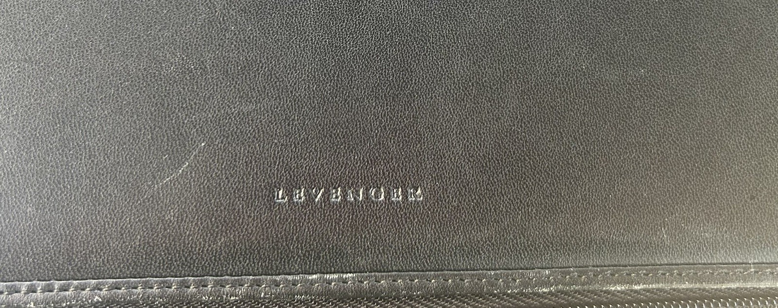 Levenger Executive Folio Black Leather $159