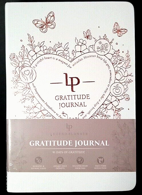 New Sealed Legend Planner Gratitude Journal 91 Days Vegan Leather Cover