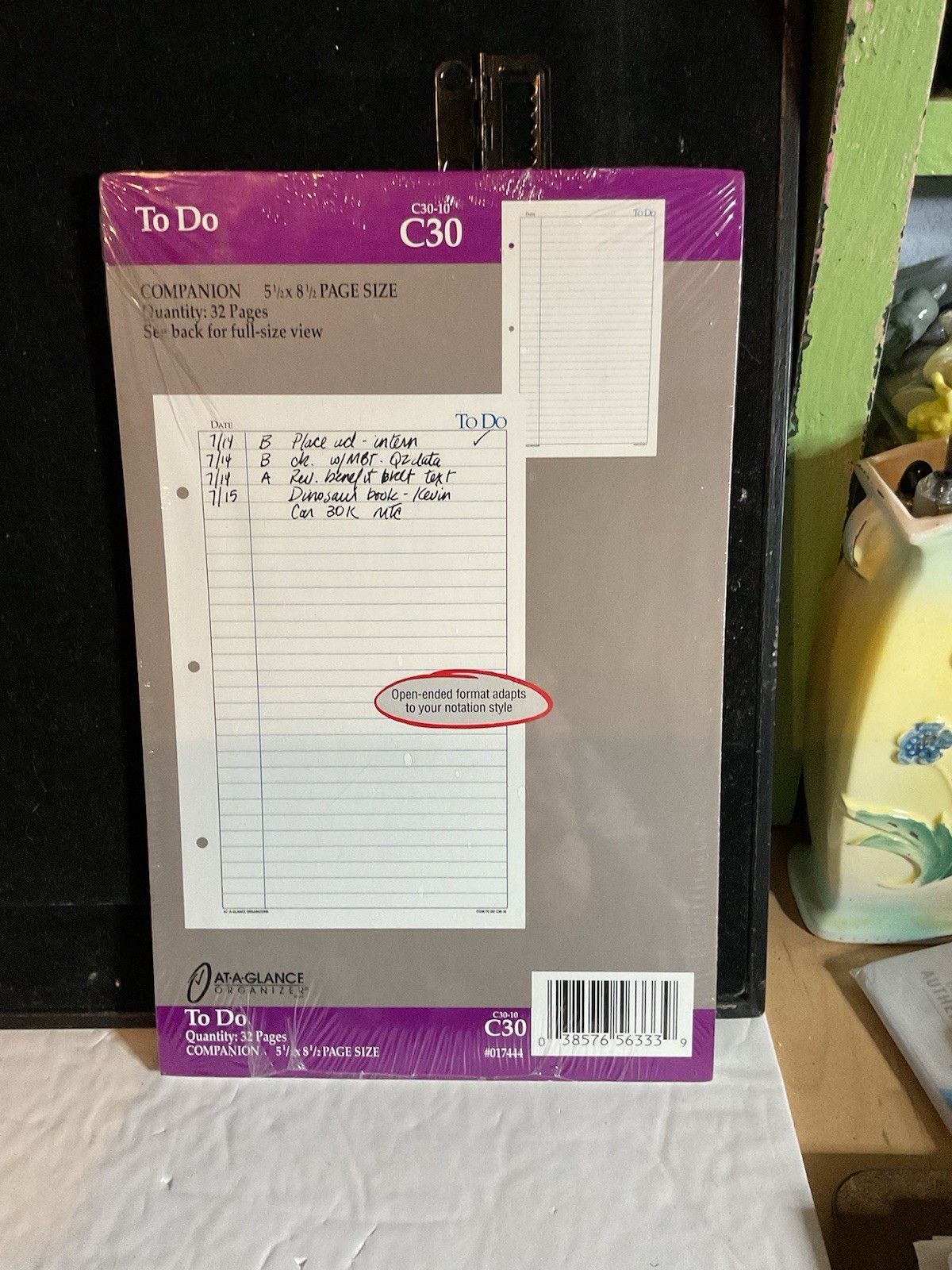 New At-A-Glance Daily To Do Planner Sheets 5.5″x8.5″ 32 Pages C-30 #017444