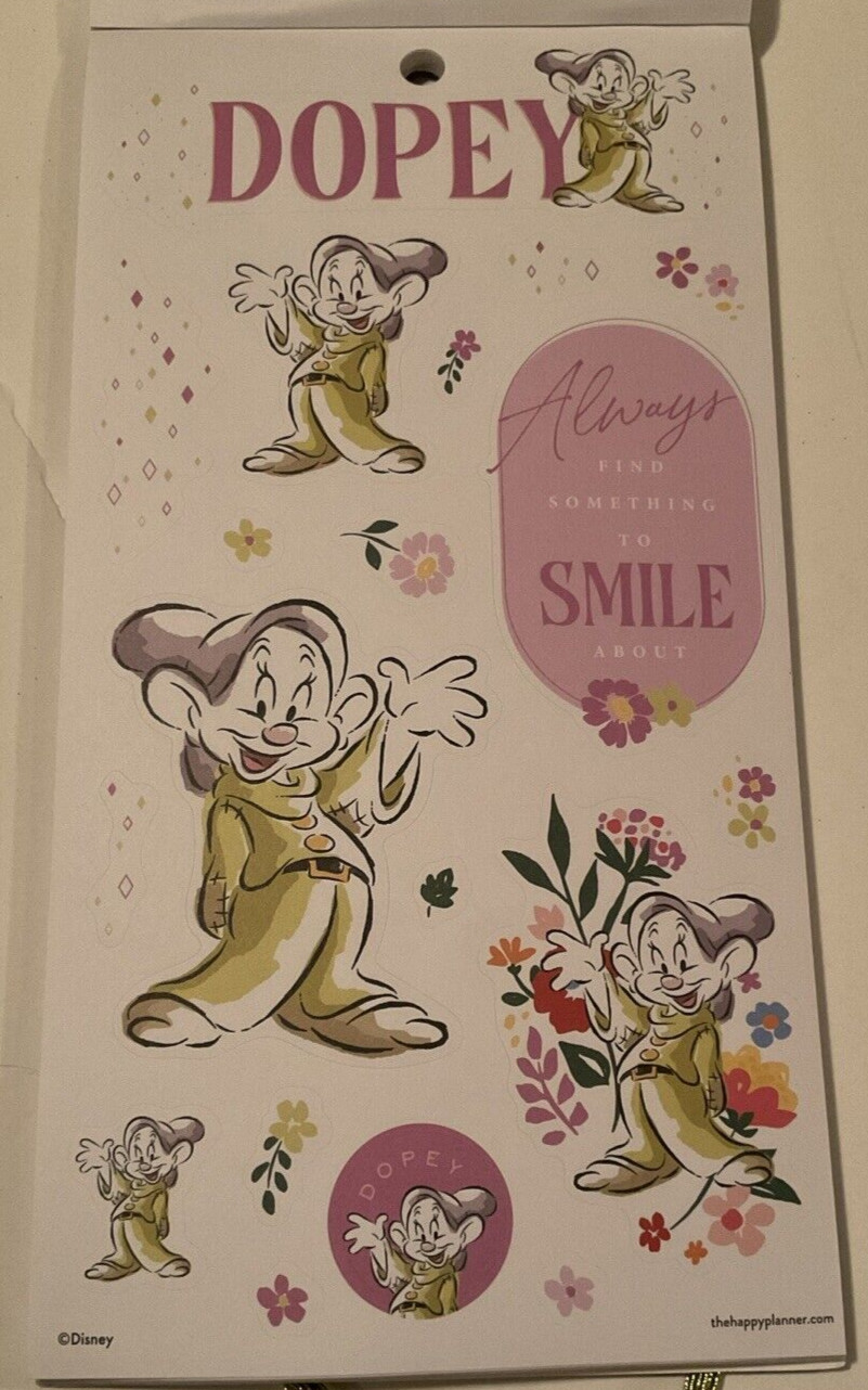 NEW! Happy Planner Disney SNOW WHITE & 7 DWARVES 532 Pcs FAST FREE ship! NICE!