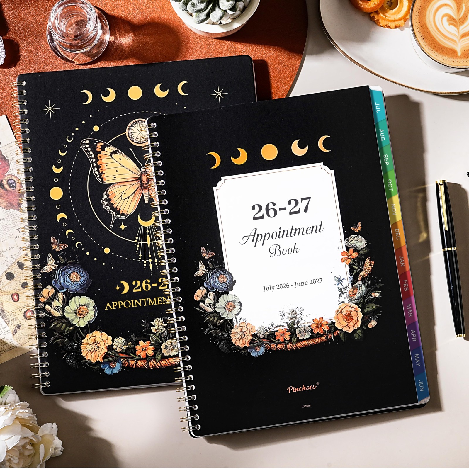 Appointment Book/Planner 2026-2027 – Book 9″ x 11″, Black
