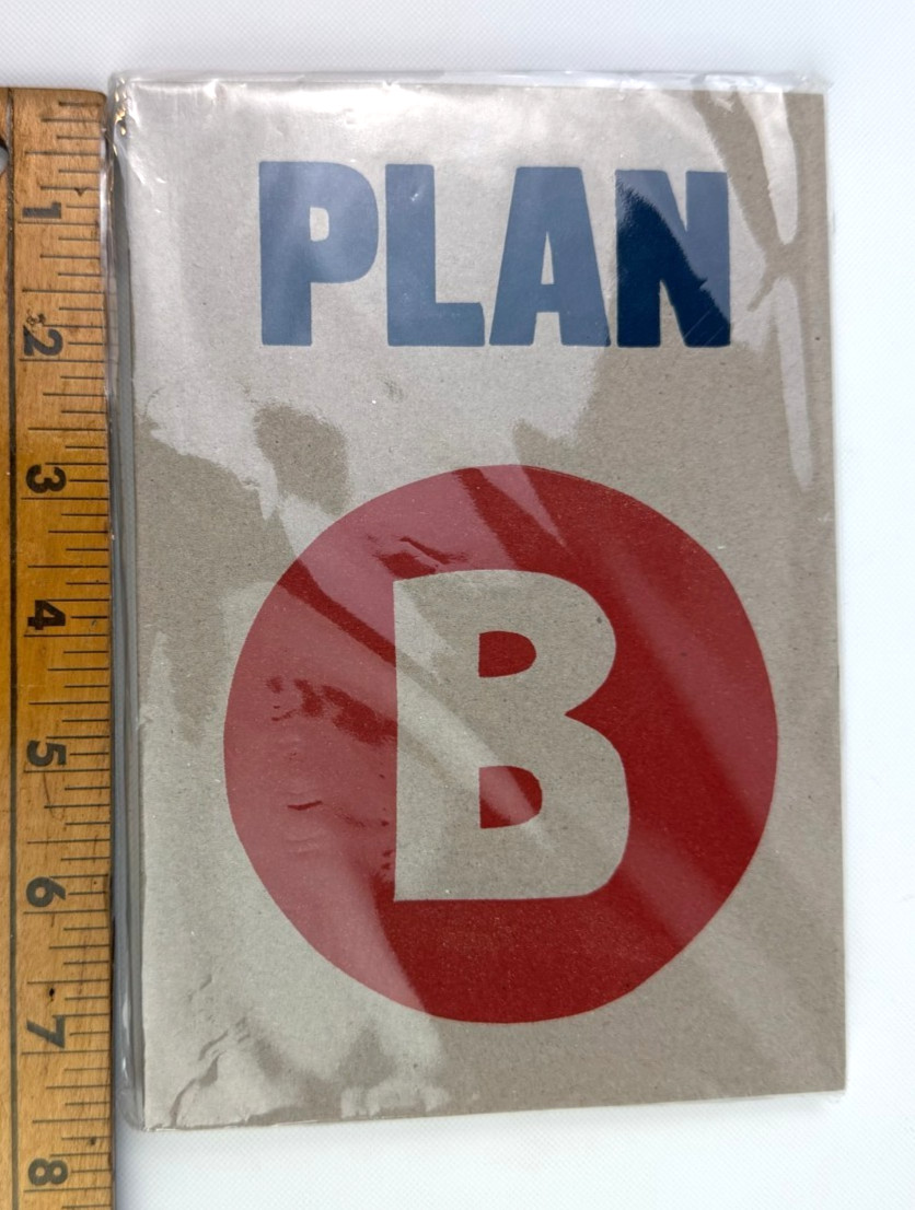 Plan B Letterpress Notebook Hand Printed in England 144 Lined Pages Munken Paper