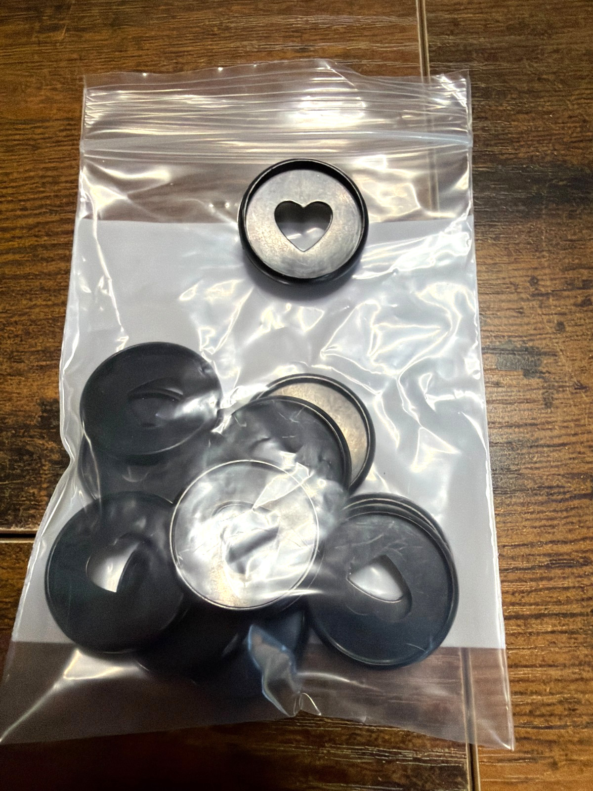 Happy Planner Disc Set 11 Disc – Black Heart Cutout – New