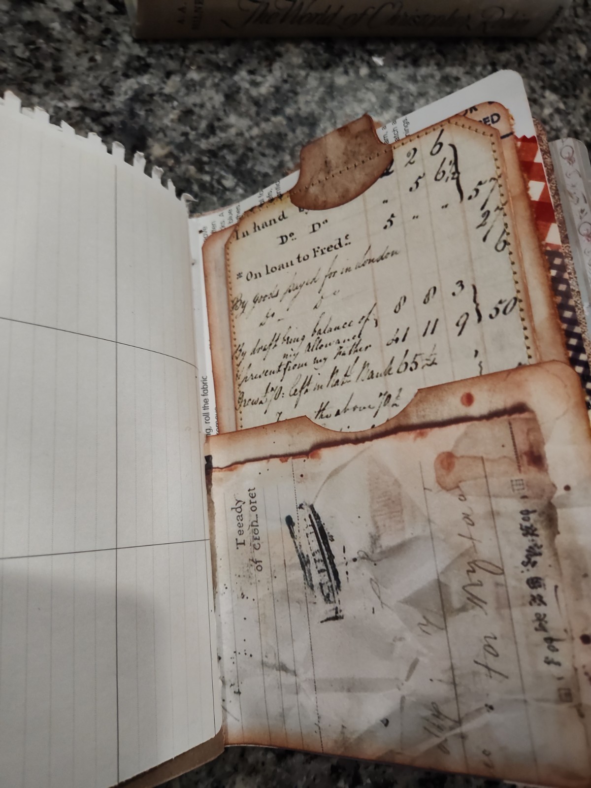 Handcrafted Vintage Journal, Planner, Diary, sketechbook