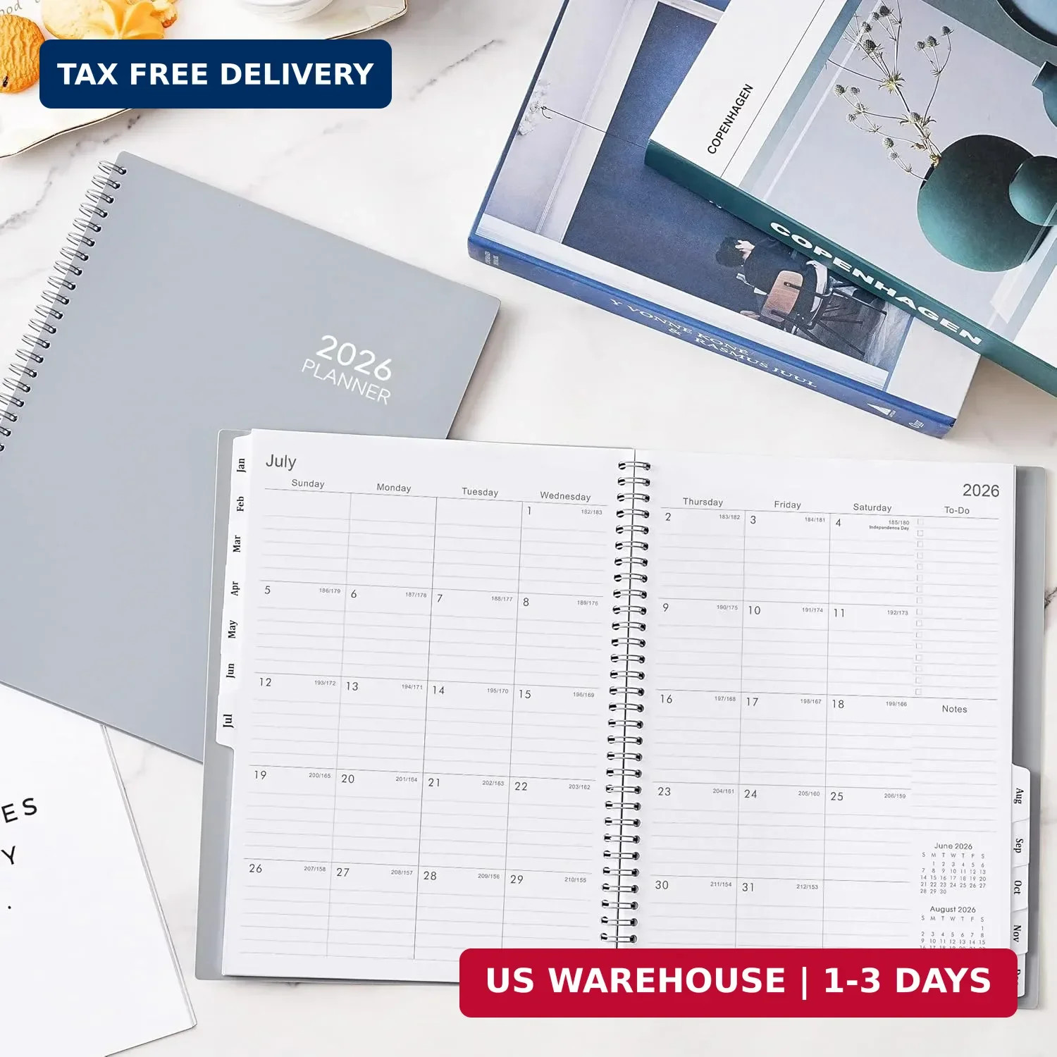 2026 Day-to-Day Planner – Large 9″ x 11″ with Weekly Pages & Easy Navigation USA