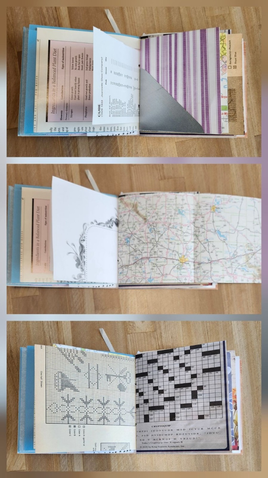 Junk journal Handmade 64 pages Colorful