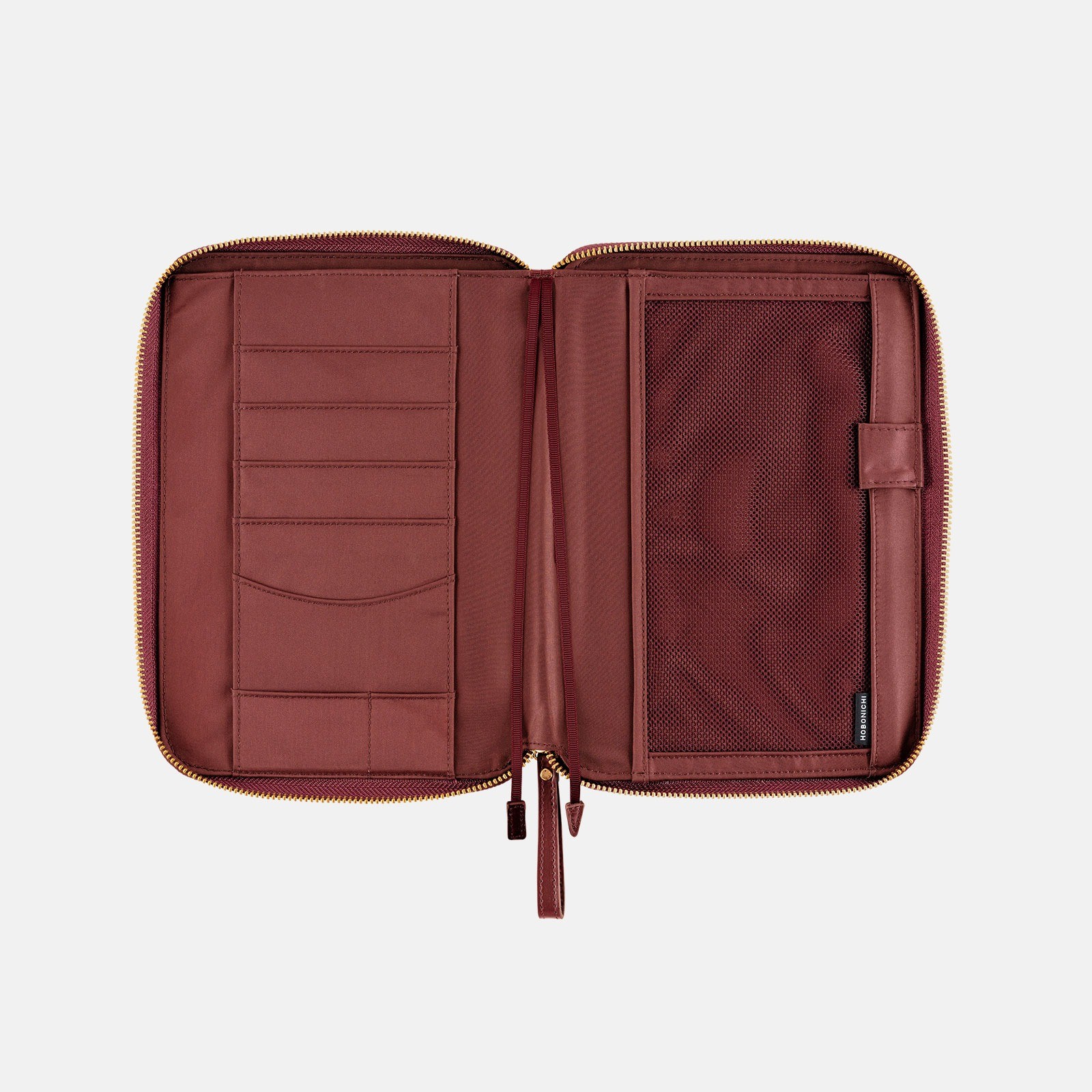 Hobonichi Techo Single Color Amarone A5 Cousin Zippers Cover Wine Red Japan