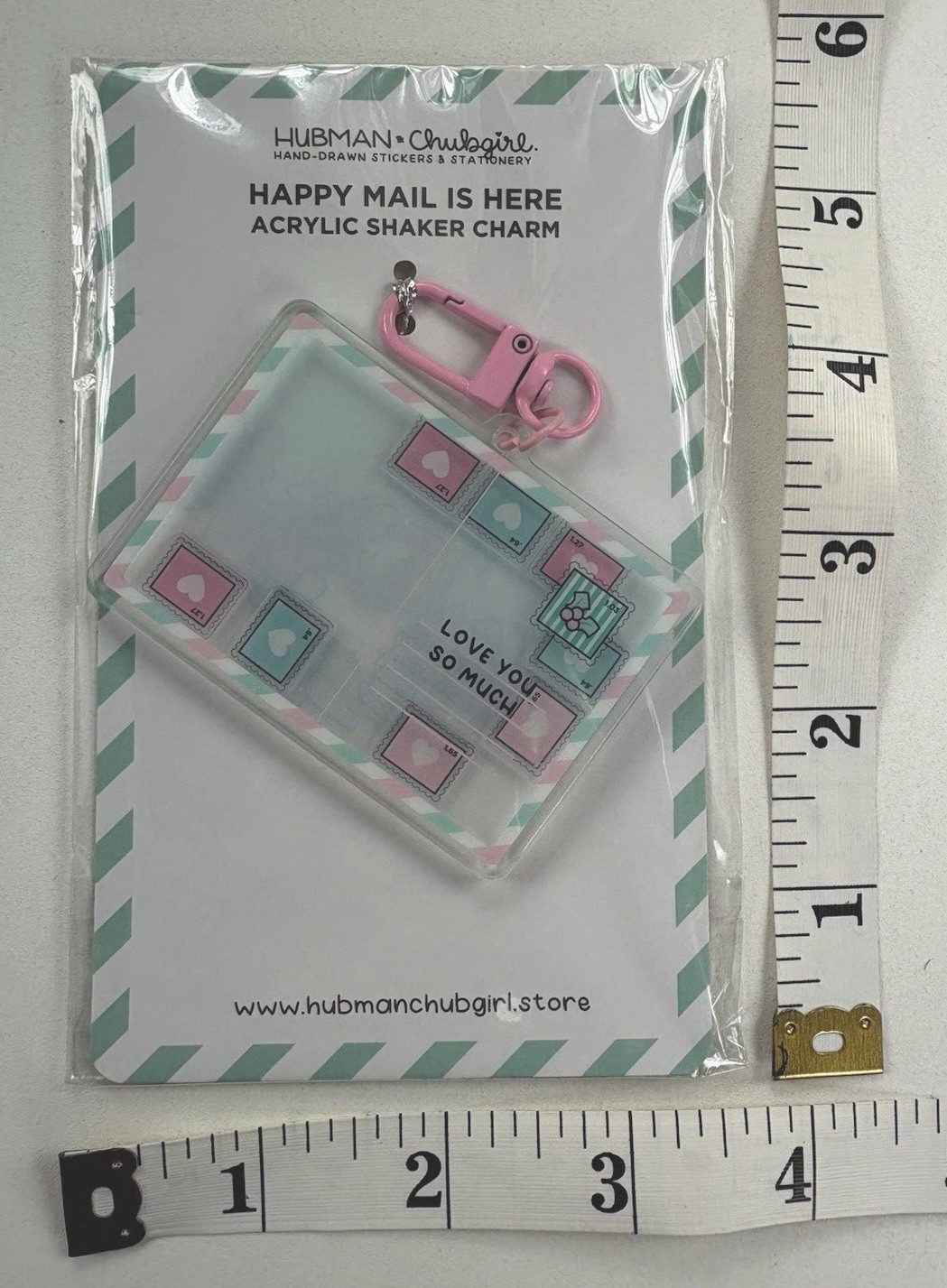 Hubman Chubgirl Happy Mail Acrylic Frame + Shaker Charm + Weekly Planner Pad
