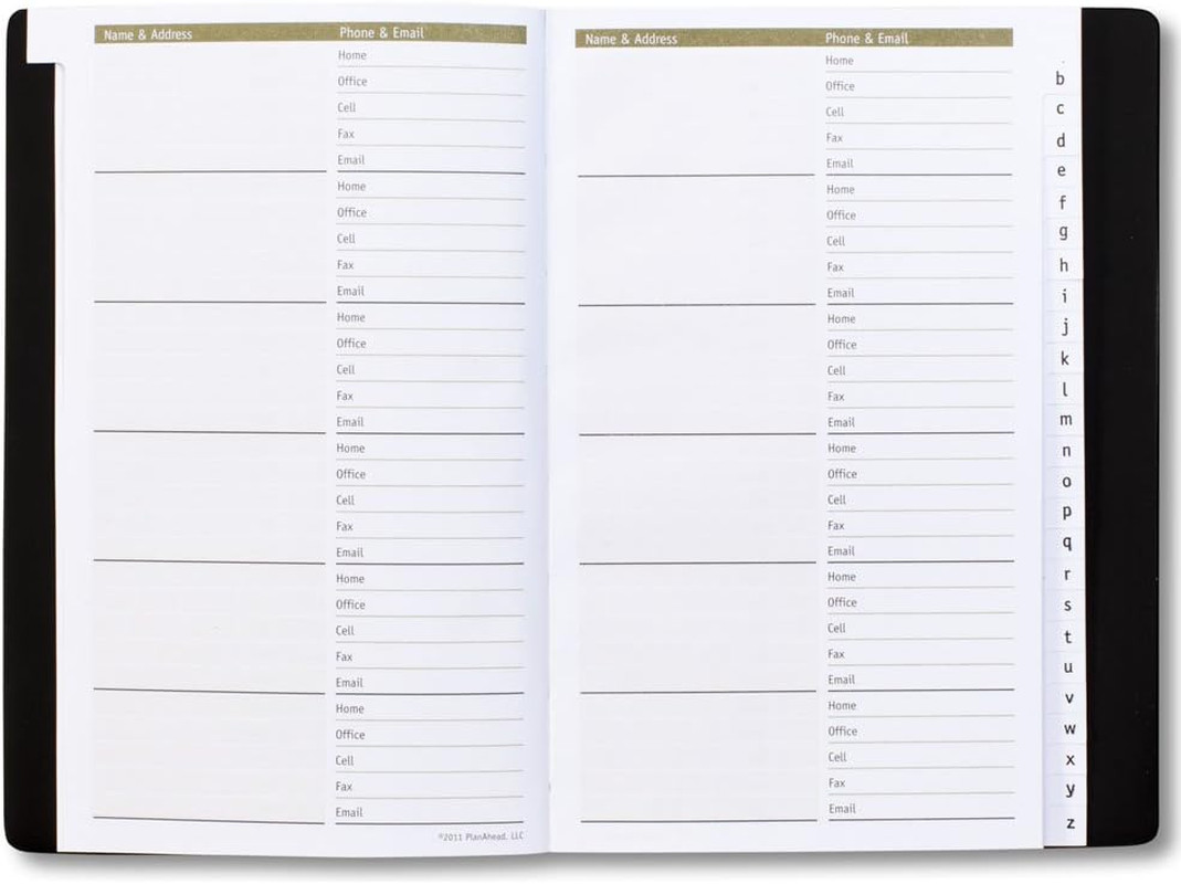 Telephone and Address Book; Large Print; Smooth Cover; Assorted Colors