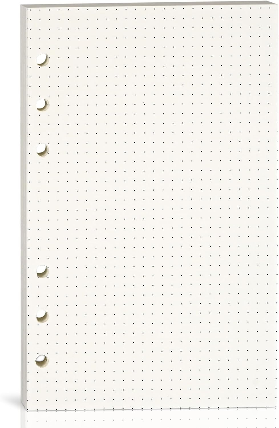 A6 Dot Grid Paper,100GSM Thick,6-Hole Punched,A6 Dotted Paper Refill for Planner