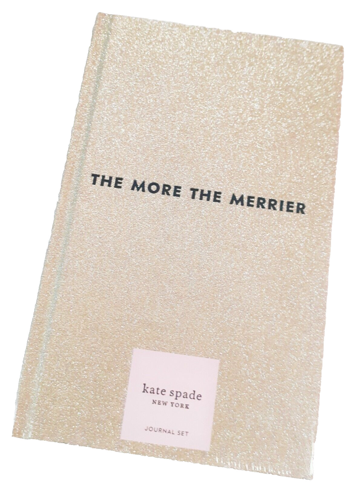 Kate Spade Tis The Season Journal Gift Set of Two Hunter Green Gold Glitter NWT