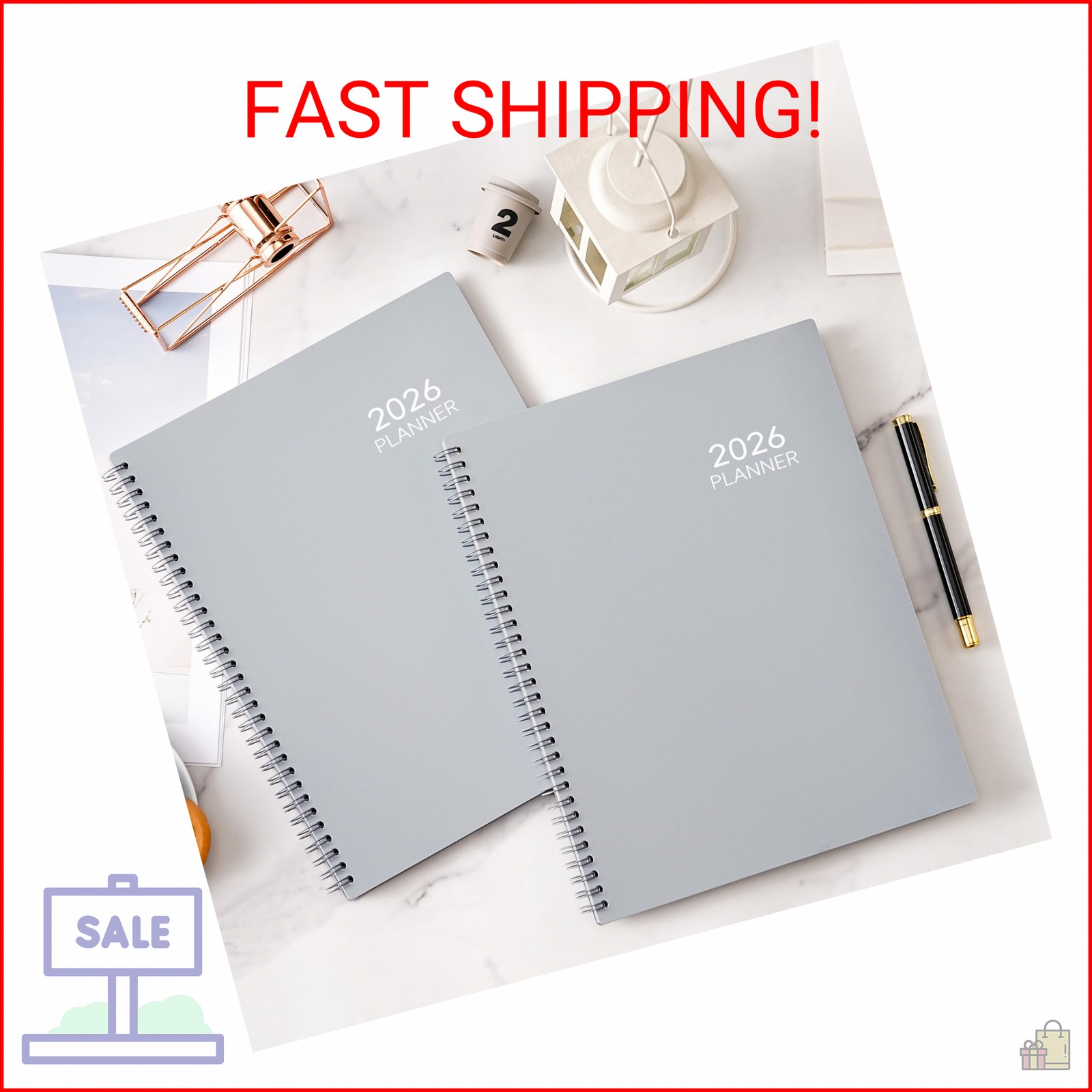2026 Planner – January 2026 – December 2026, 9″ x 11″ Weekly Monthly Planner 202