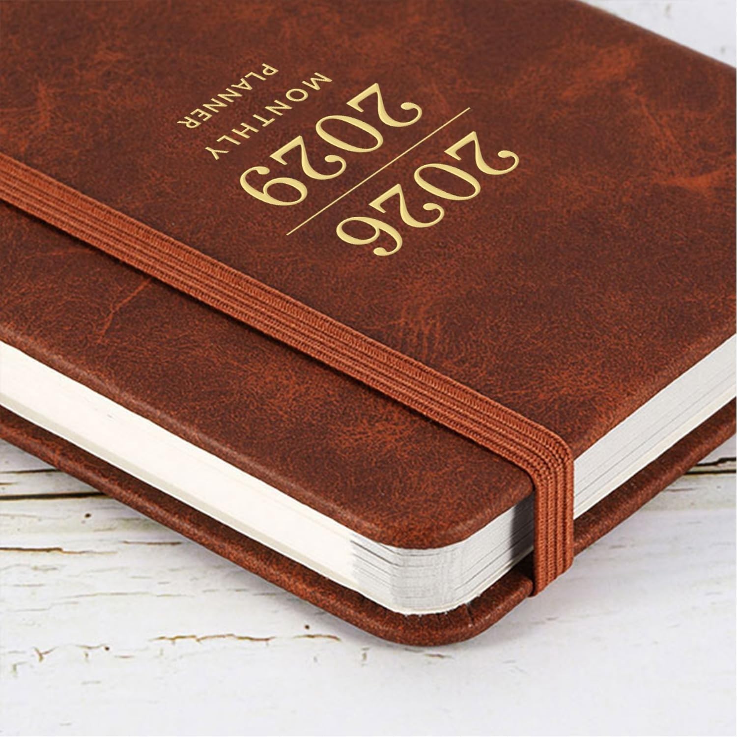 Durable Faux Leather Planner for Students and Professionals, 36 Coverage