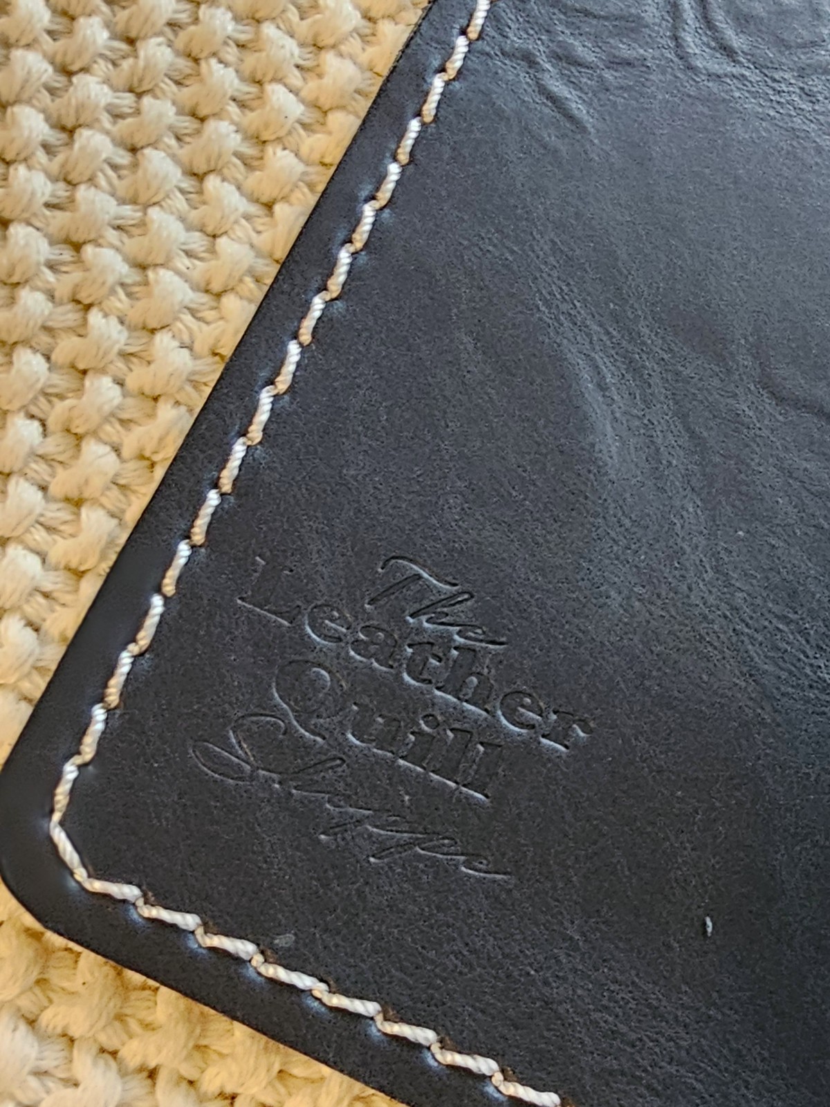 The Leather Quill Shoppe – Pocket Size Traveler’s Notebook Blue (no elastics)