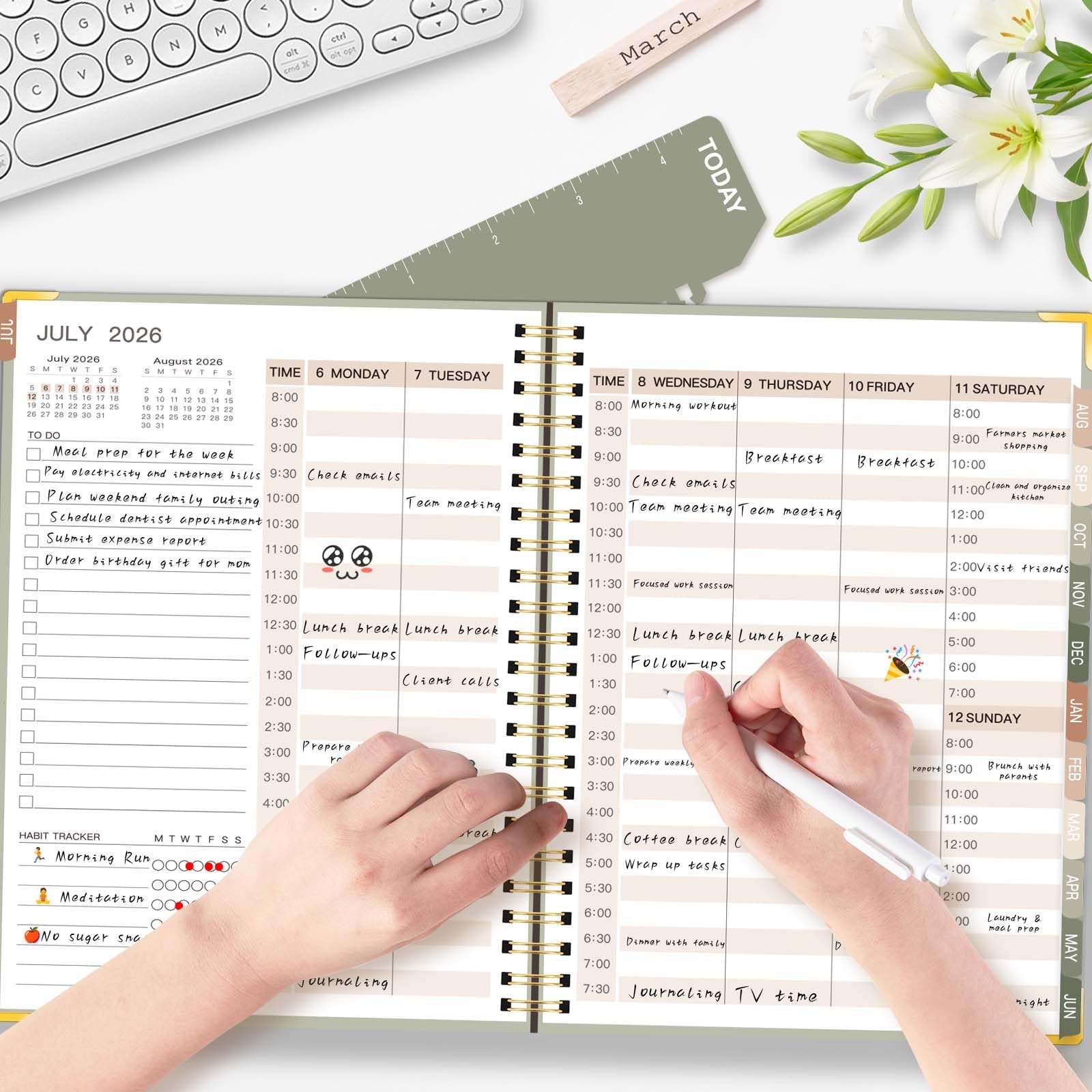 2026-2027 Academic Planner, Weekly & Monthly Appointment Book from Jul. 2026 …