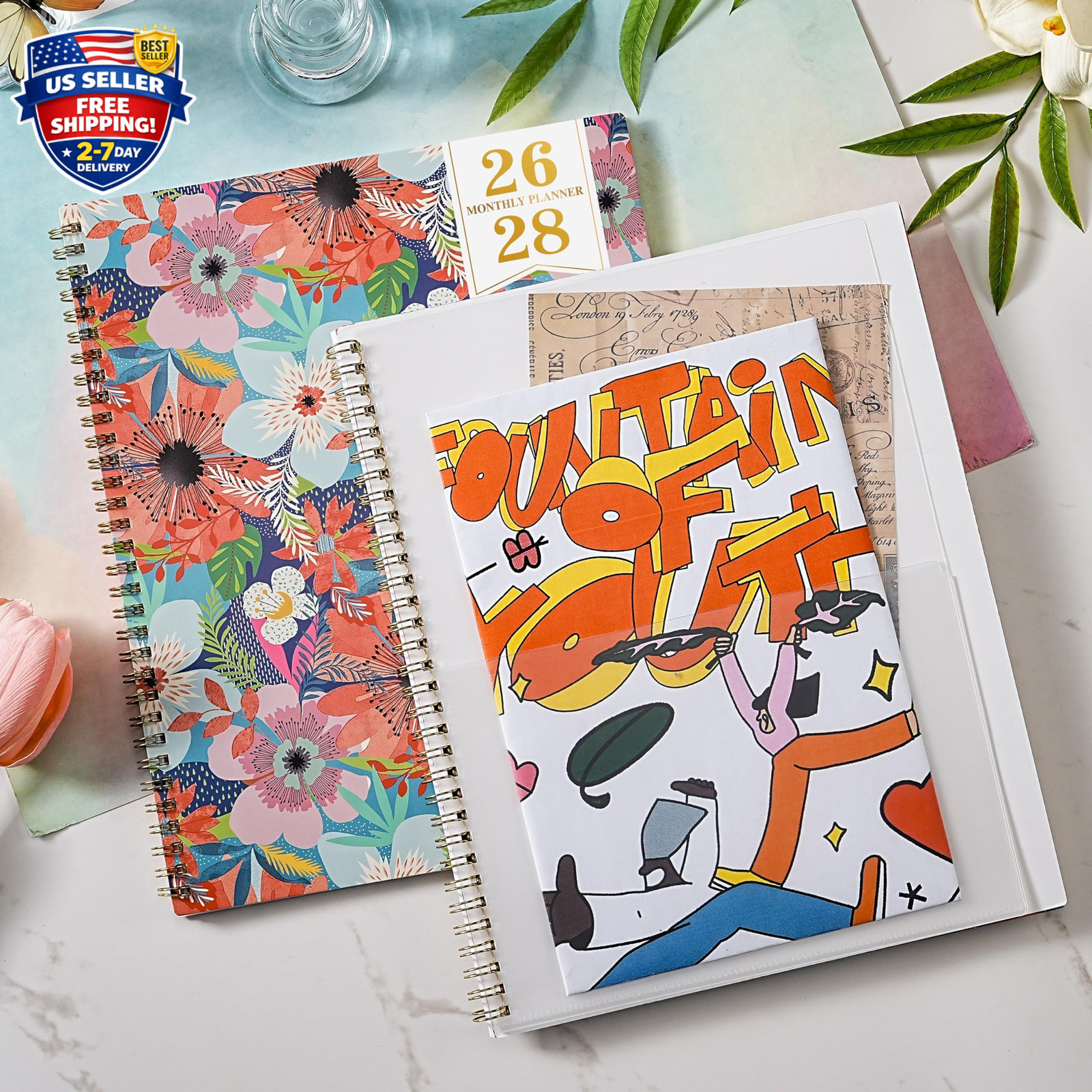 Monthly Planner 2026-2028 – 2 Year Planner 2026-2028, July 2026 – June 2028, 2 Y