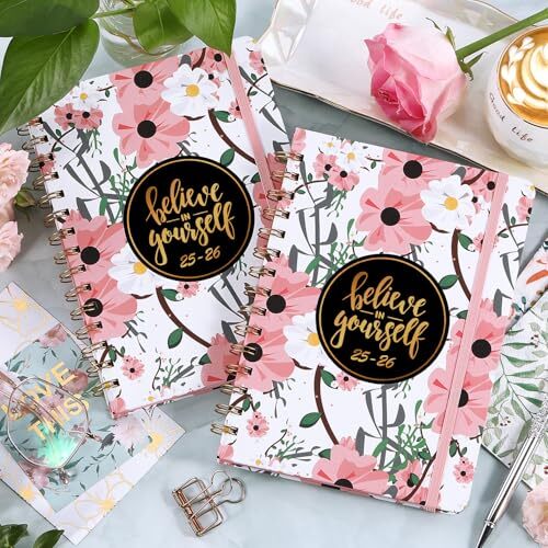 2025 Weekly & Monthly Planner with Tabs, Hardcover, 6.4″x8.5″, Jan-Dec 2025