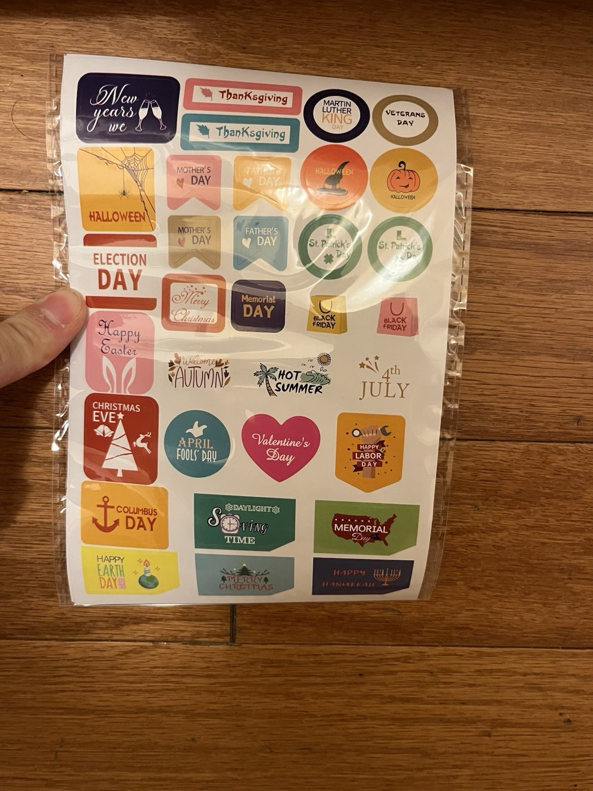 2025-2026 Wall Calendar 18 Month Large 17×12 with Stickers Thick Paper Planner
