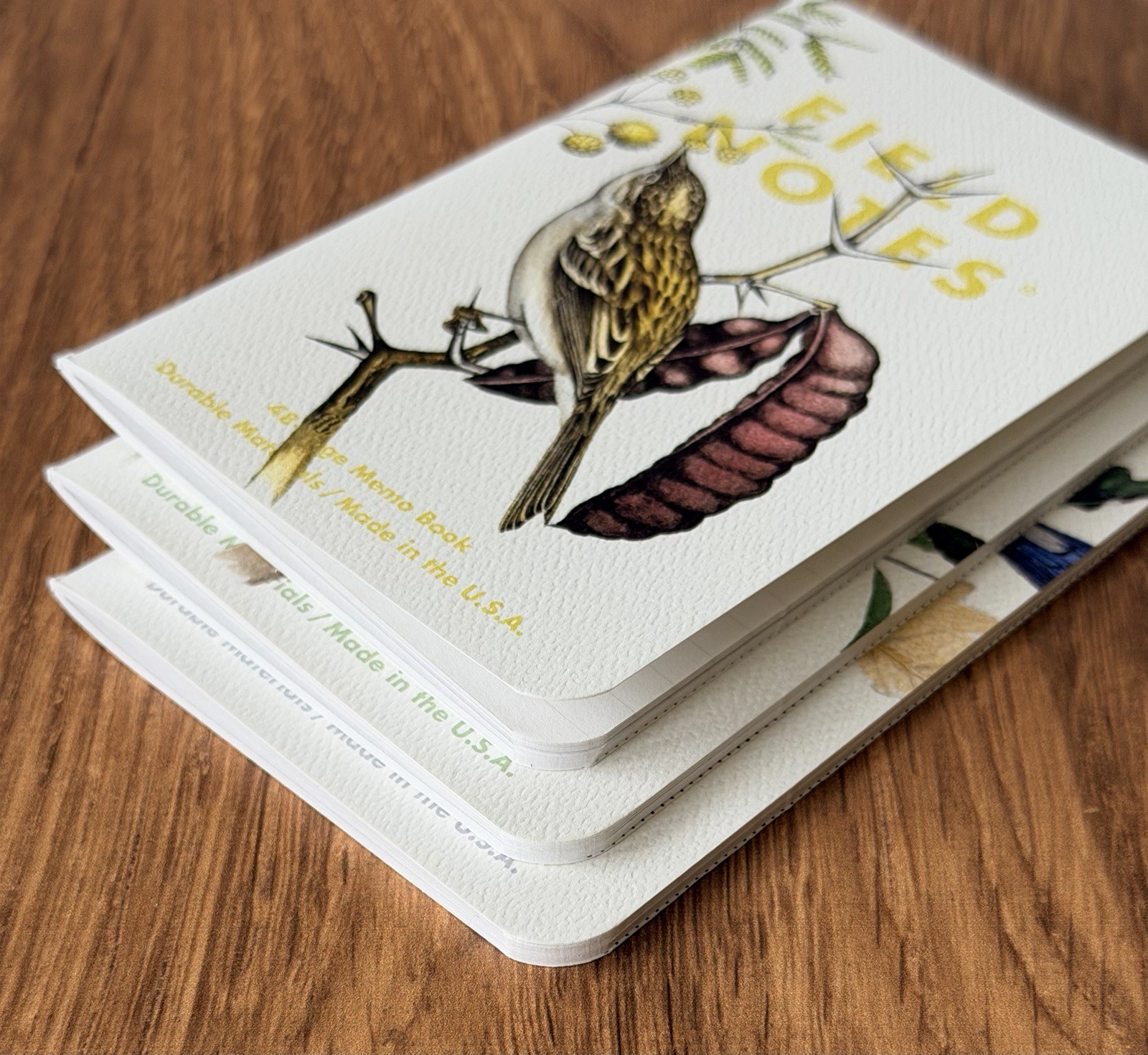 Field Notes Rex Brasher Bird Edition Set of 3 Memo Books Pocket Notebook