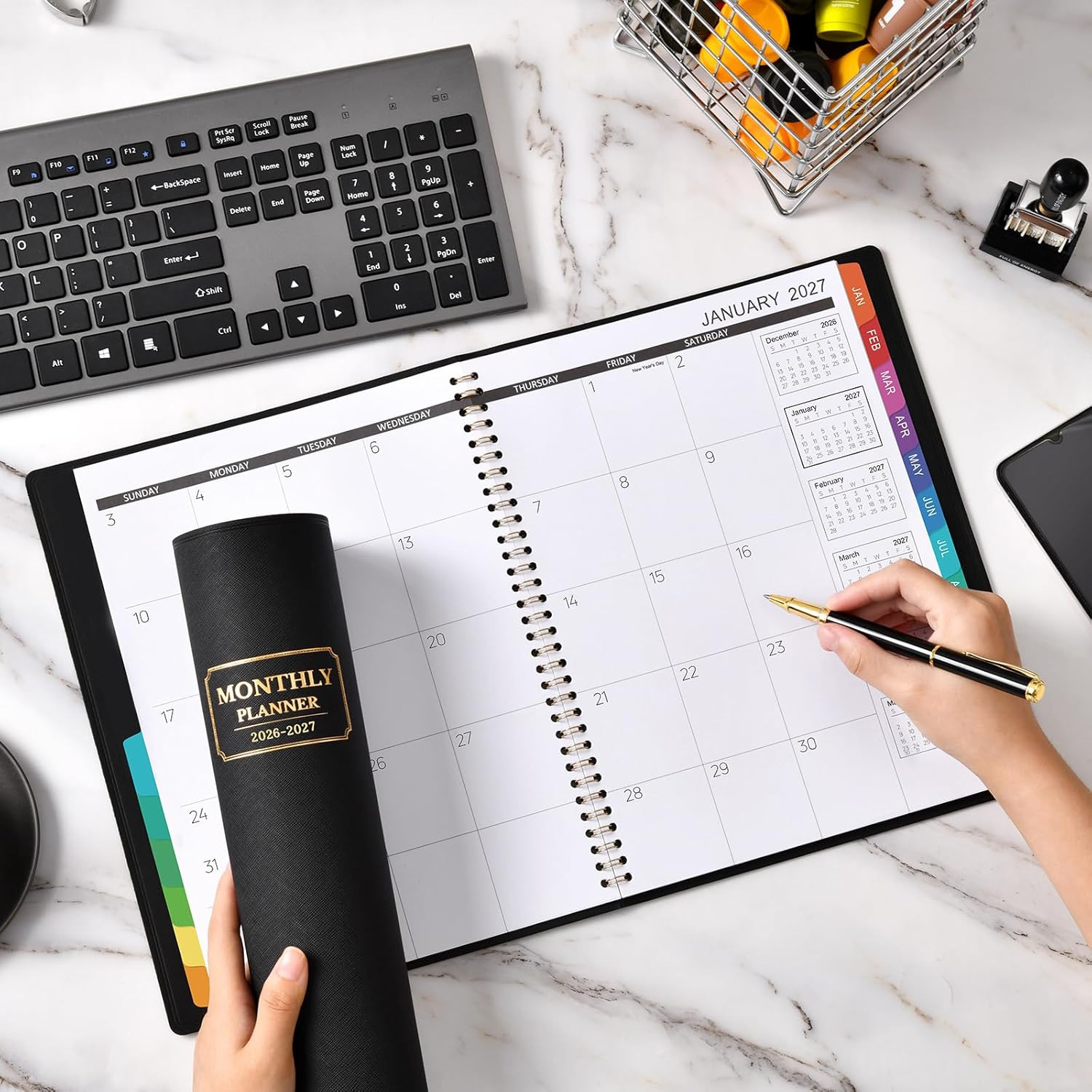 Monthly Planner 2026-2027 – Planner 2026-2027, Jul. 2026 – Dec.2027, 18 Monthly