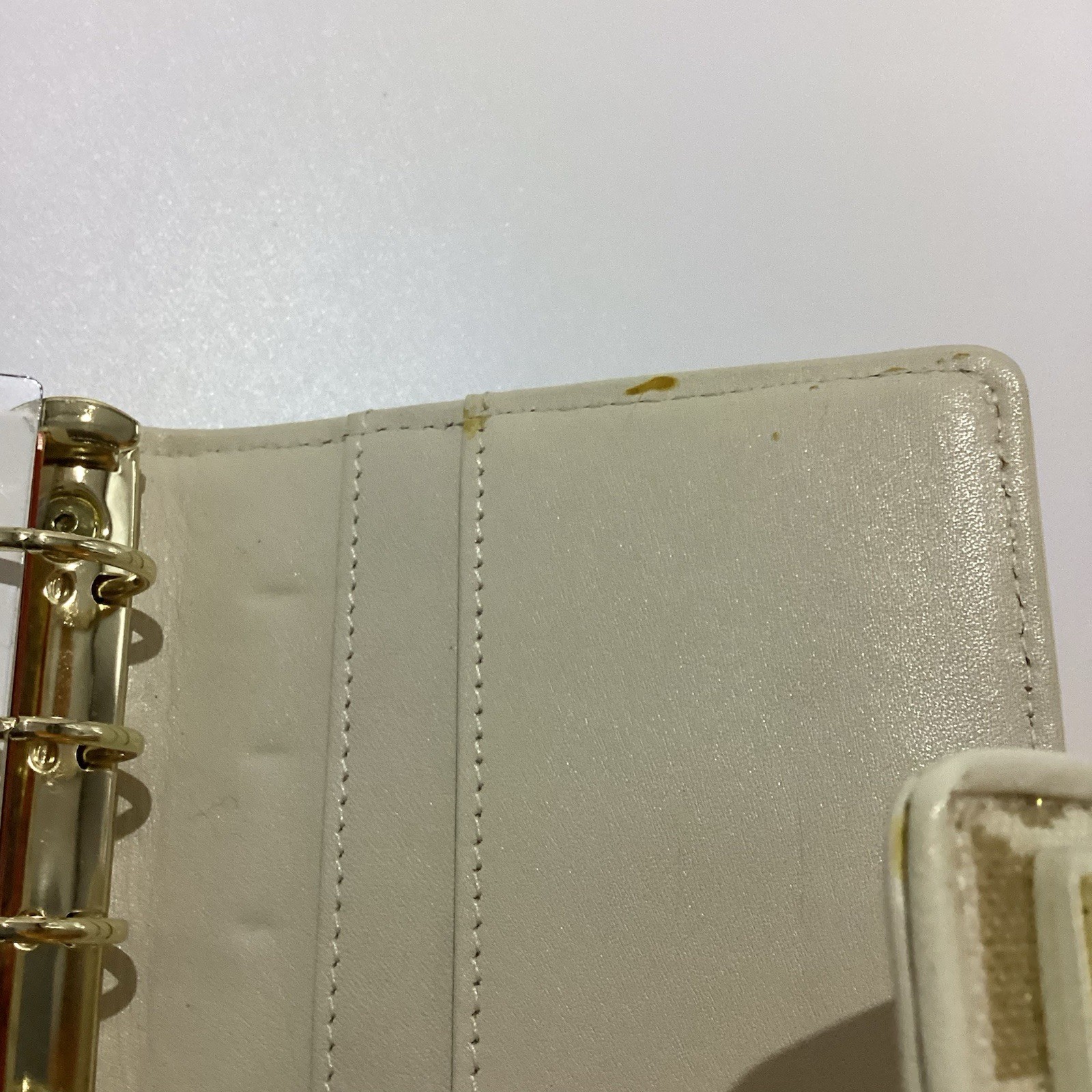 KATE SPADE NOEL PLANNER AGENDA ORGANIZER ADDRESS BINDER CREAM GOLD GLITTER NEW