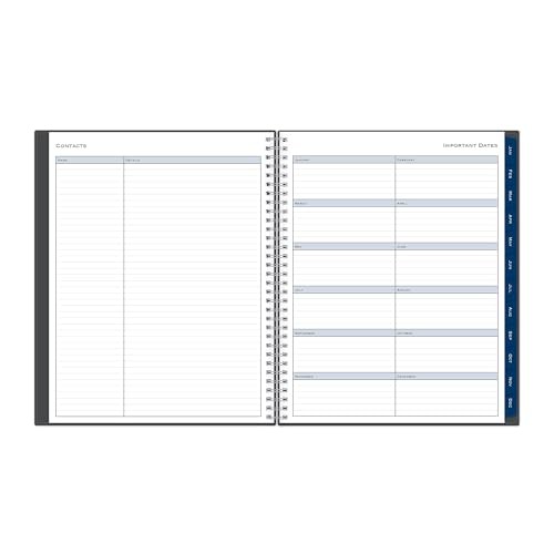 BLUE SKY WEEKLY/MONTHLY PLANNER 8-1/2″ X 11″, 100008-26 – CHARCOAL METALLIC