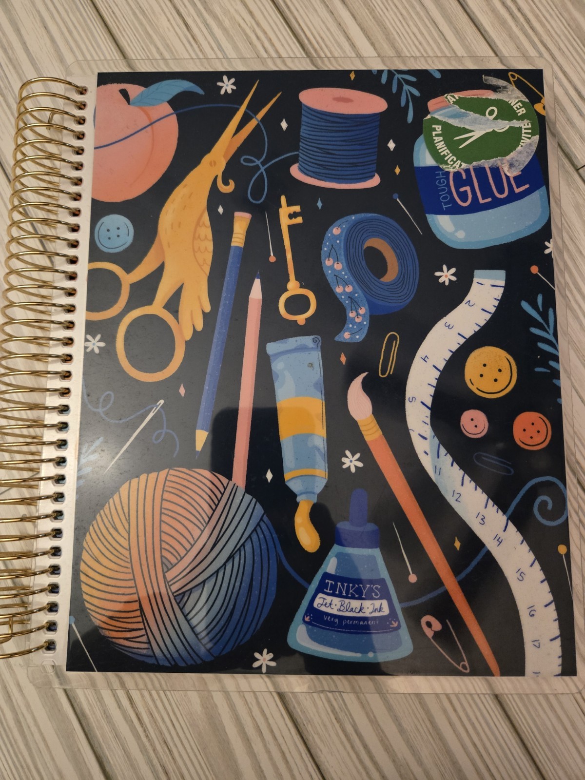 Rare Recollections 12-Month Dated Creativity Spiral Planner – Horizontal Layout