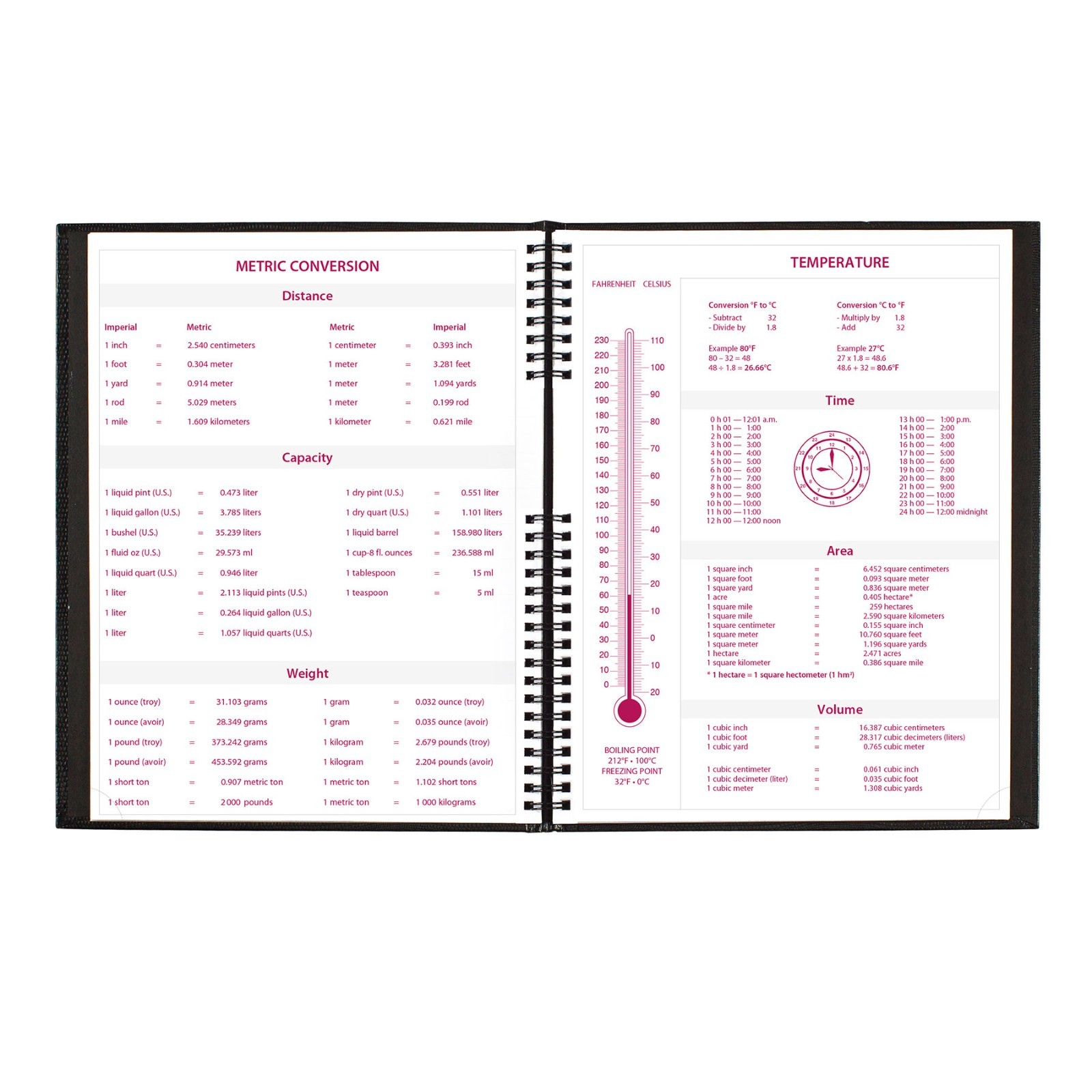 2025 Brownline CB950C.BLK CoilPRO Hard Cover Weekly Appointment Book, 8-1/2 x 11
