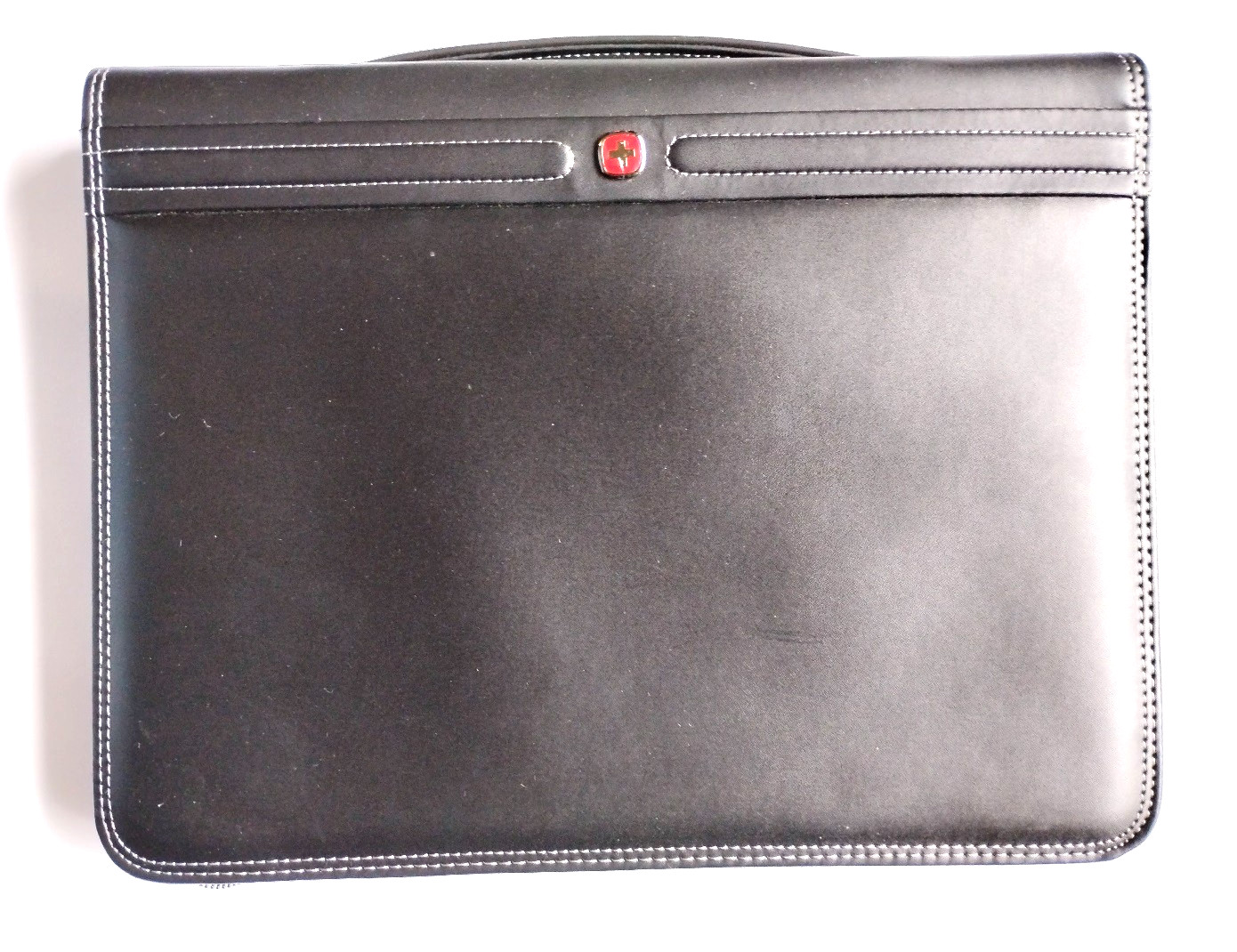 Wenger Zippered Executive Padfolio, Padded Document Organizer, Black
