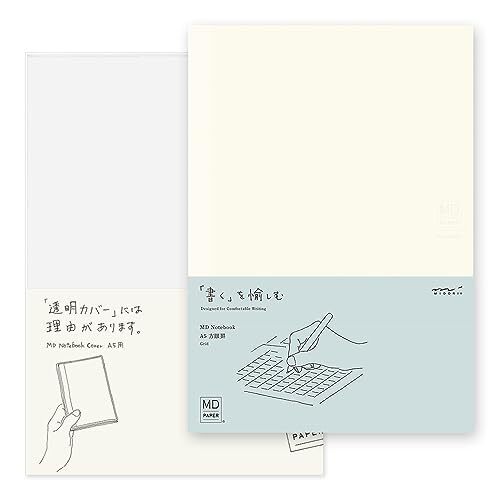15295006 Midori Notebook, MD Notebook, A5, Graph Ruled + Notebook Graph ruled