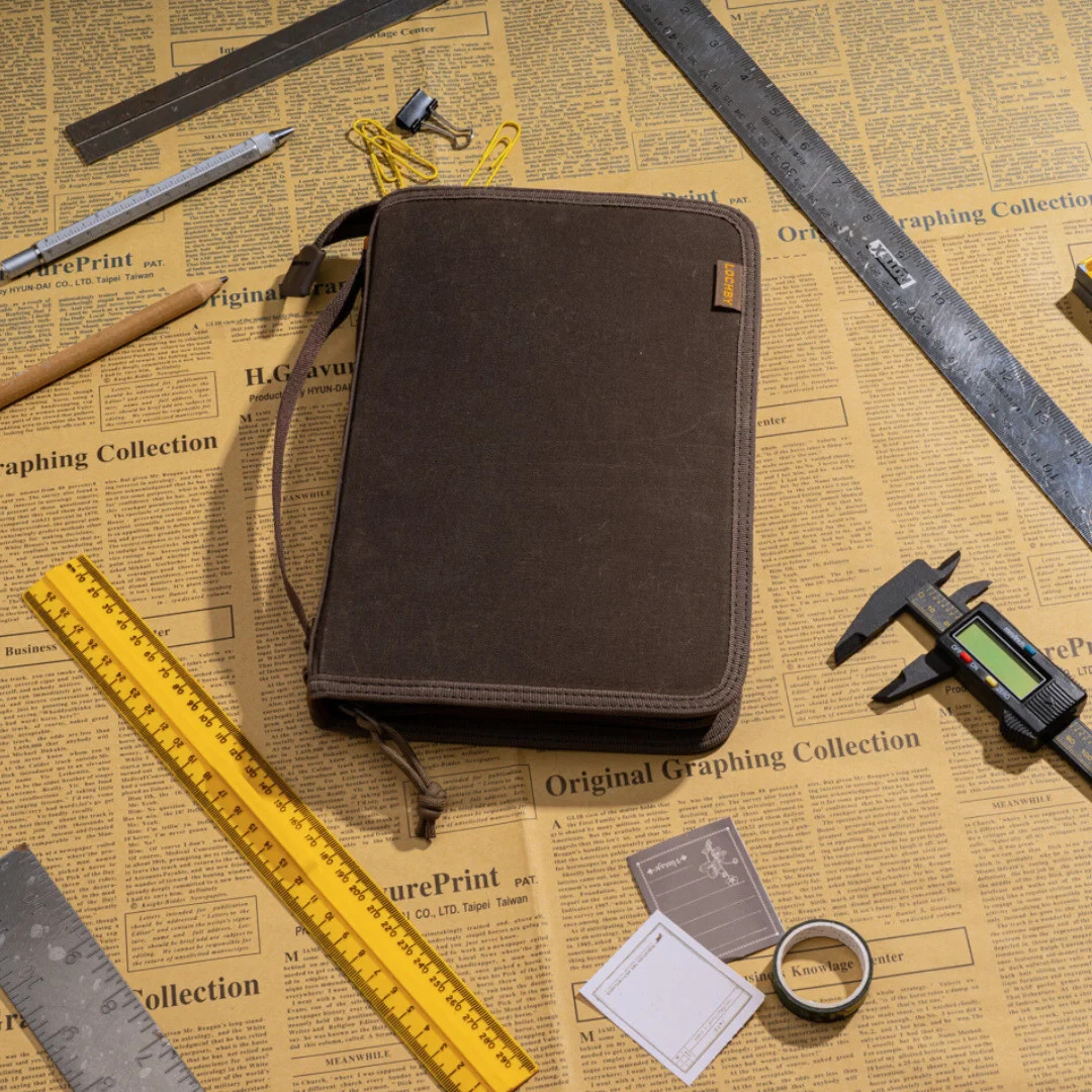Lochby Field Folio Brown, | A5 | Water Resistant Zippered Travel Journal