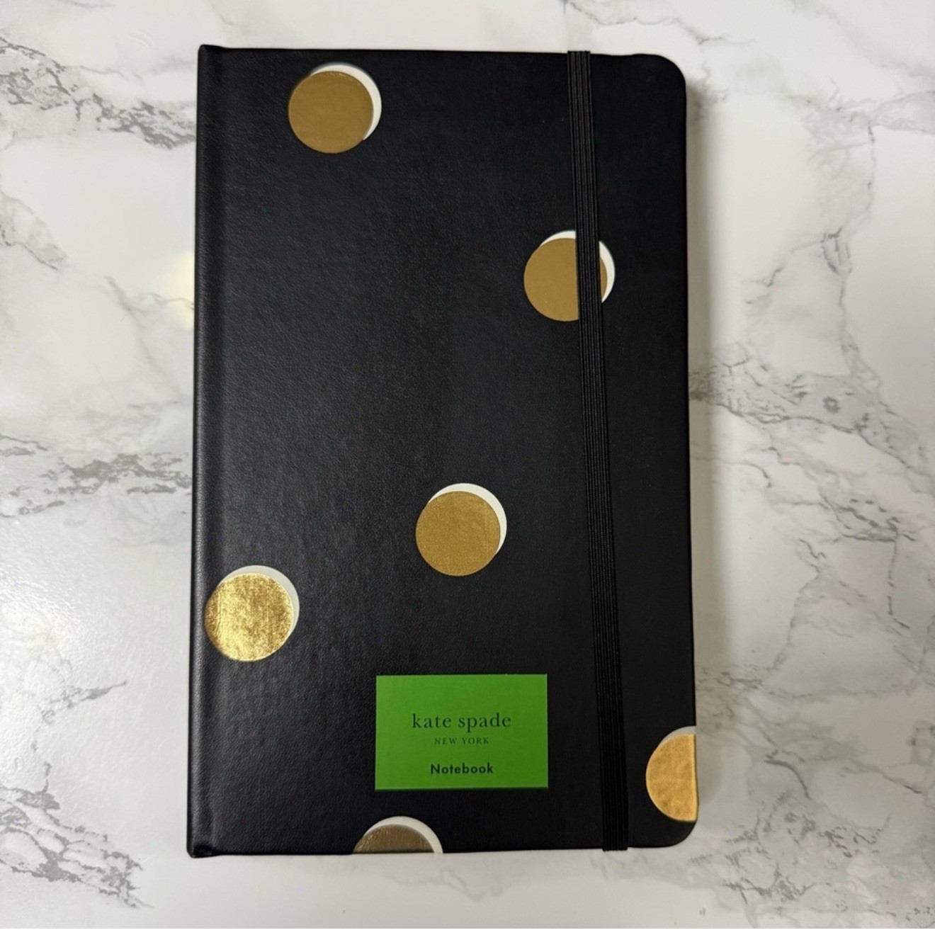 Kate Spade New York Take Note Large Vegan Leather Notebook, Scatter Dot