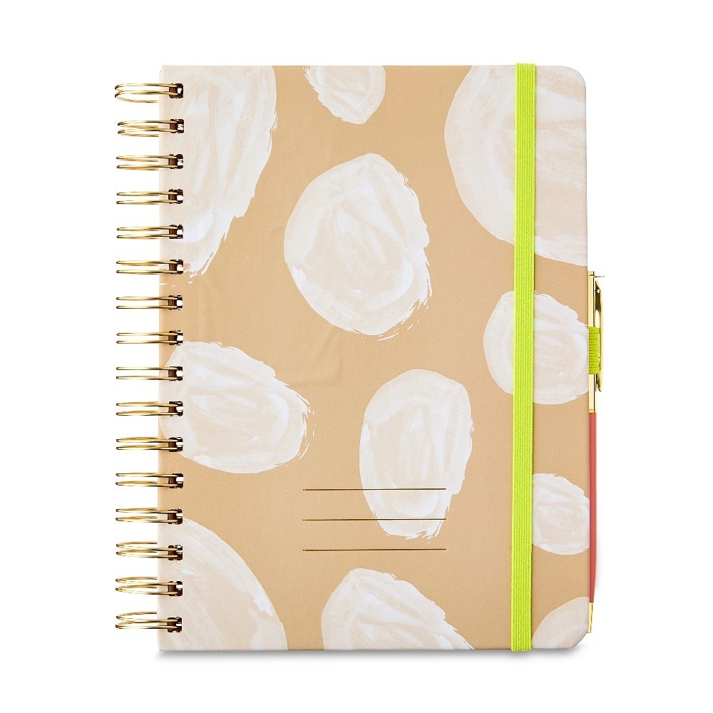 Pen + Gear Twin Wire Bound Journal – Khaki, 6″ x 8.25″ x 1″, 192 Lined Pages,