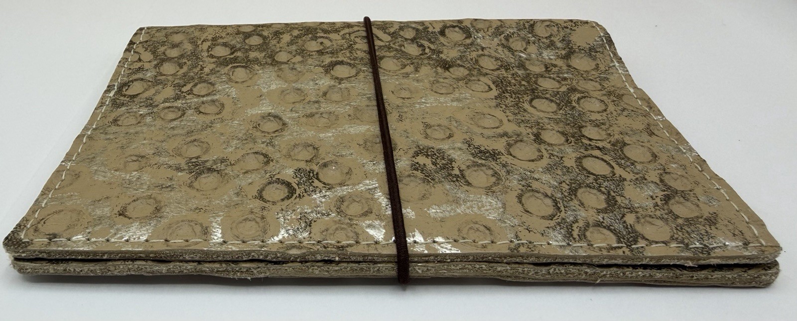 Sojourner Pocket Traveler’s Notebook Metallic Silver Spotted Leather TN Cover