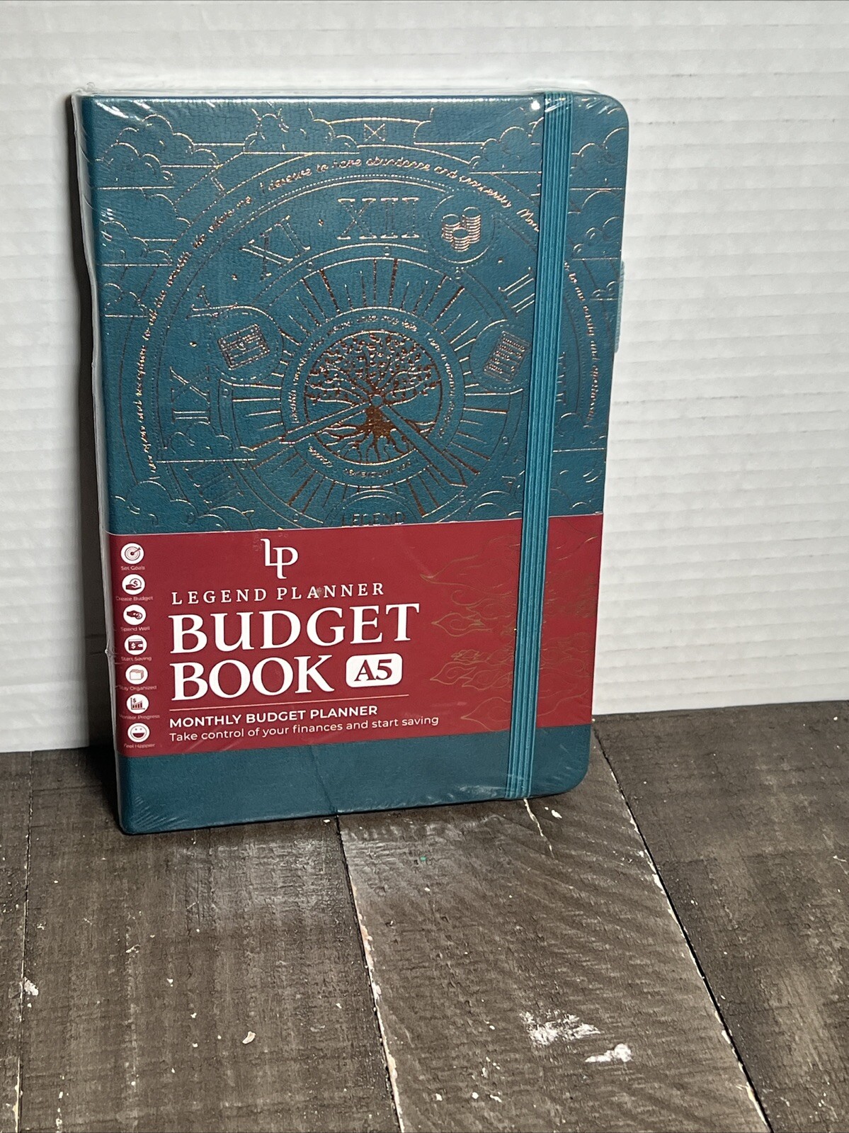 Legend Planner Budget Book – Personal Finance Planner Dark Teal Gold Foil