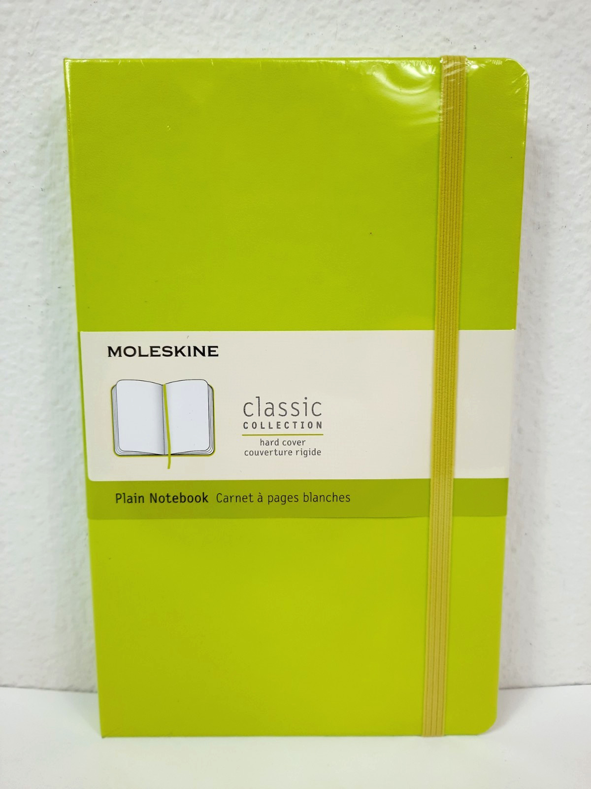 Moleskine Classic Collection Plain Notebook 5″ x 8.25″ 240 Pages, Lemon Green